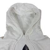 Adidas White Logo Graphic Hoodie (M)