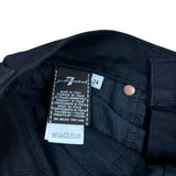 7 For All Mankind Black Y2K Bootcut Jeans (W24”)