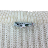 Lacoste Club Chemise Vintage Cream Knitted Tennis Cardigan (XL)