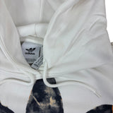 Adidas White Logo Graphic Hoodie (M)