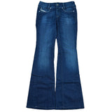 Diesel Louvley Y2K Flared Washed Denim Jeans (25”x32”)