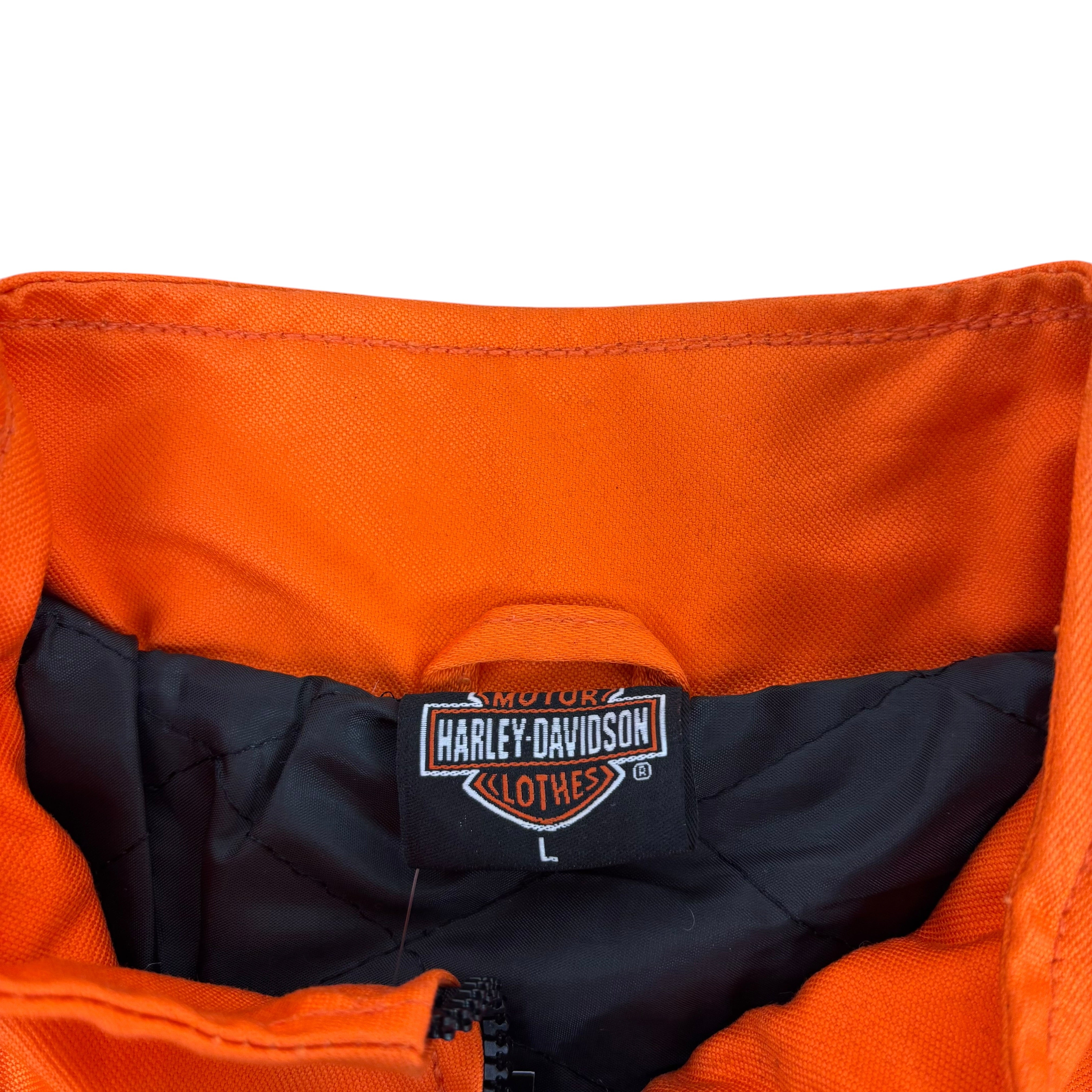 Harley Davidson 100 Year Anniversary 2003 Orange Racing Jacket (M-XL)