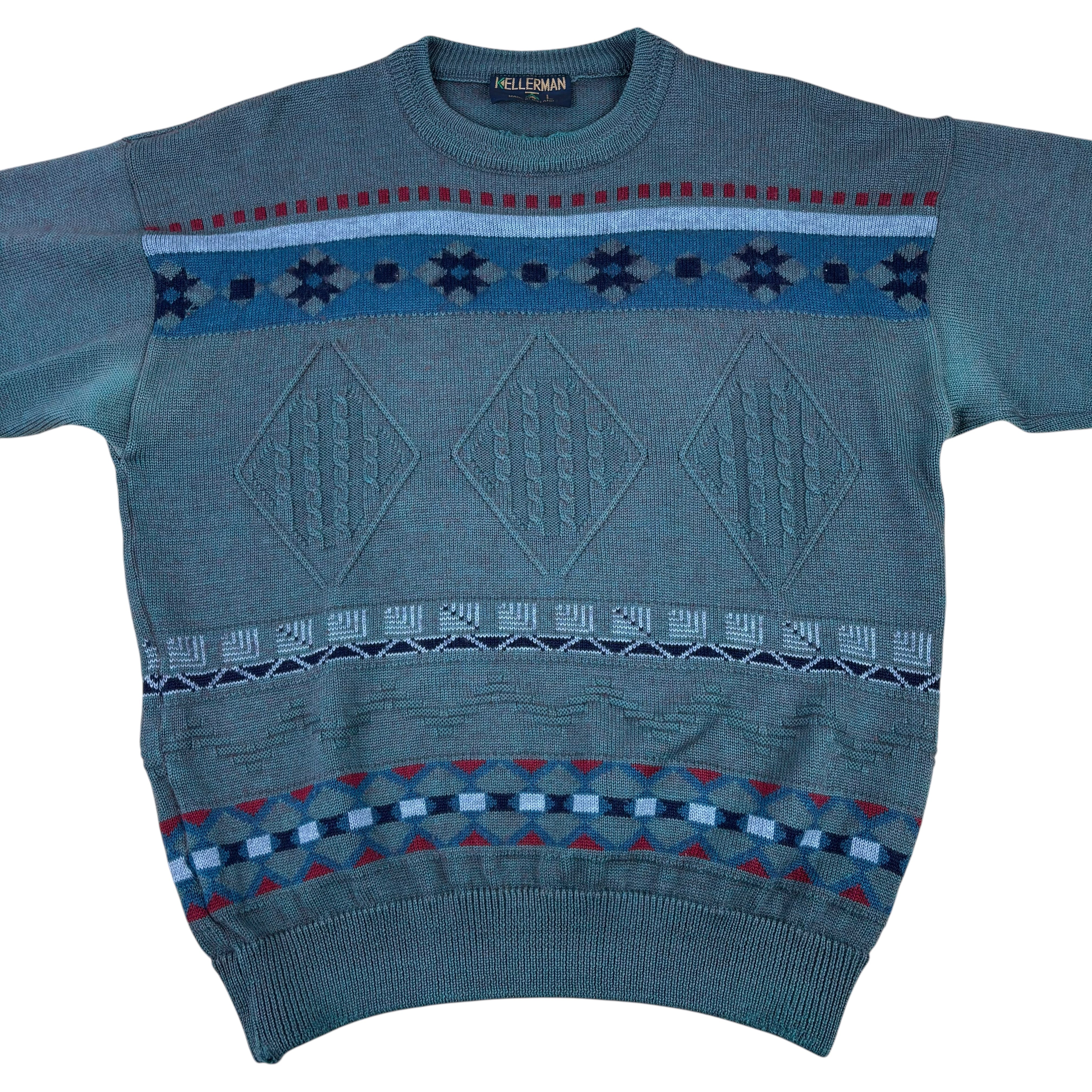 Kellerman Vintage Made in Ireland Knitted Fisherman Sweater (L)