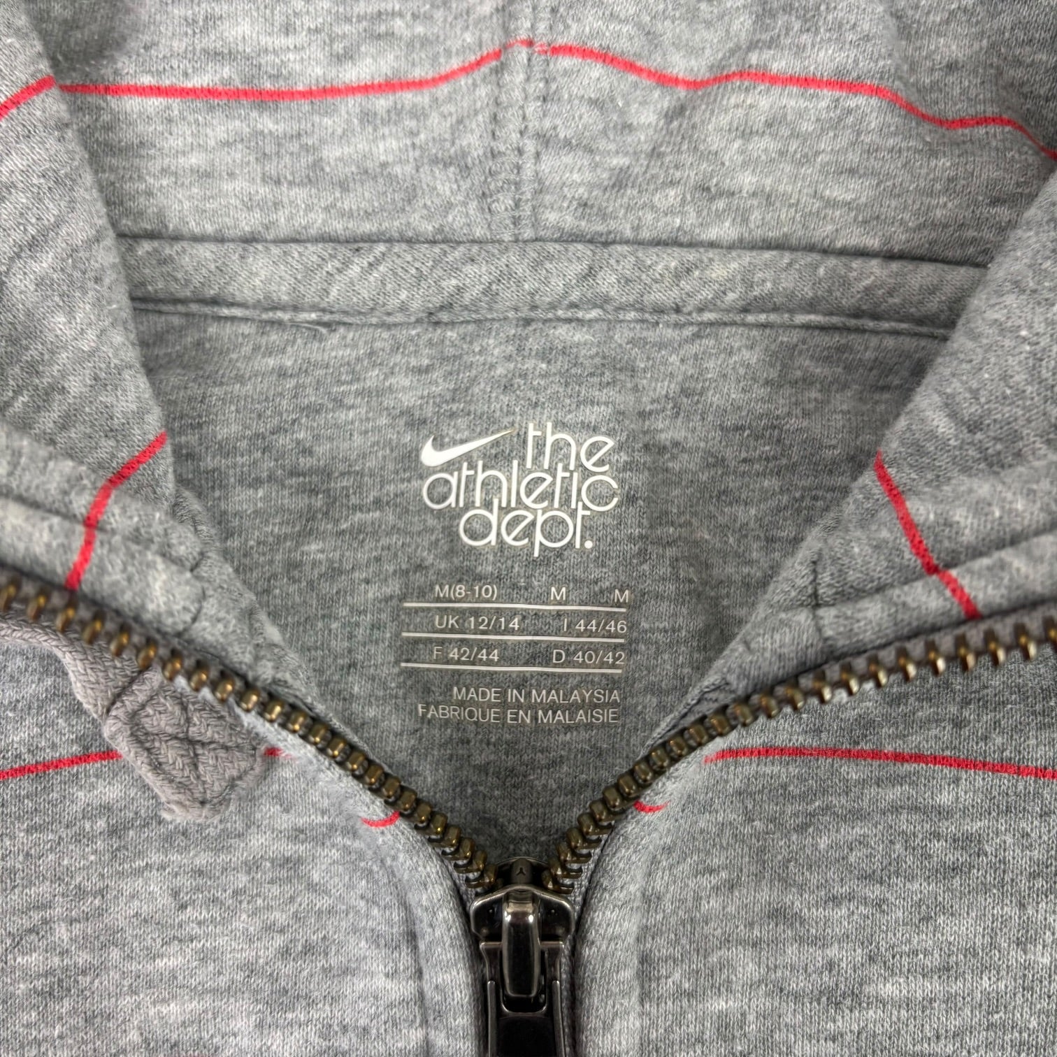 Nike Y2K Red Striped Hoodie (Women’s M)