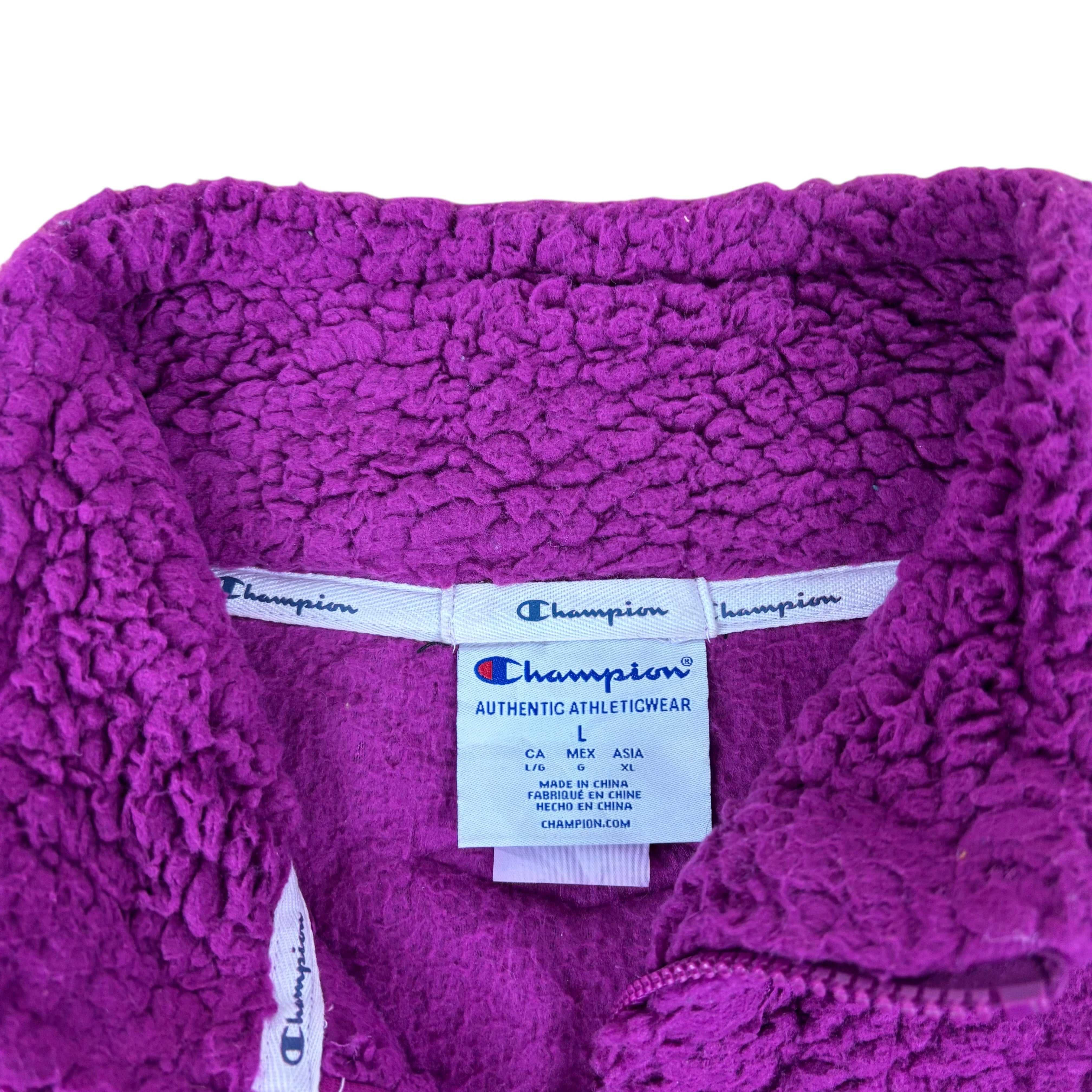 Champion Purple Cropped Sherpa Fleece (Women’s L)