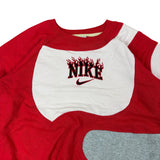 Nike Red Reworked Flame Logo Sweater (Women’s L)