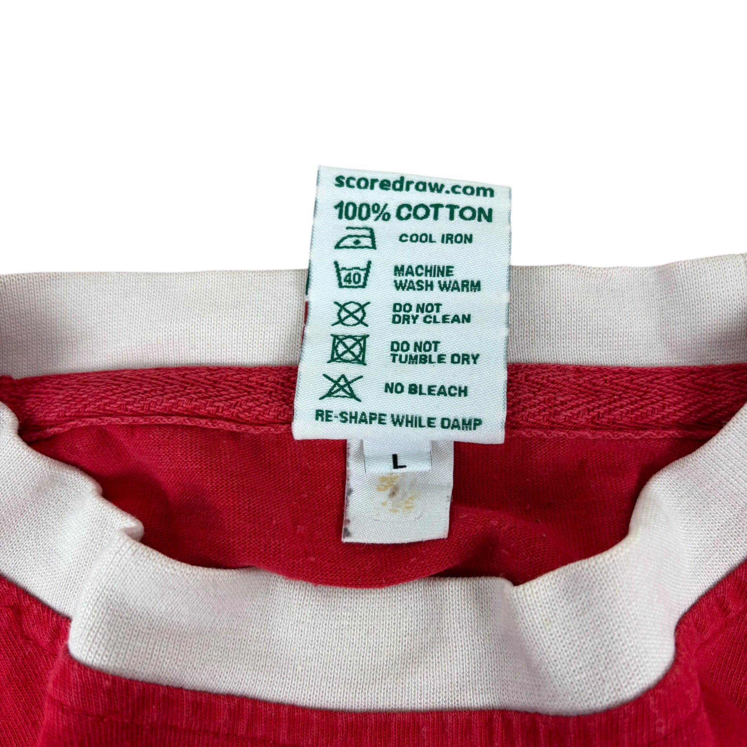 Score Draw Liverpool FC 1973 Official Retro Home Jersey (L)