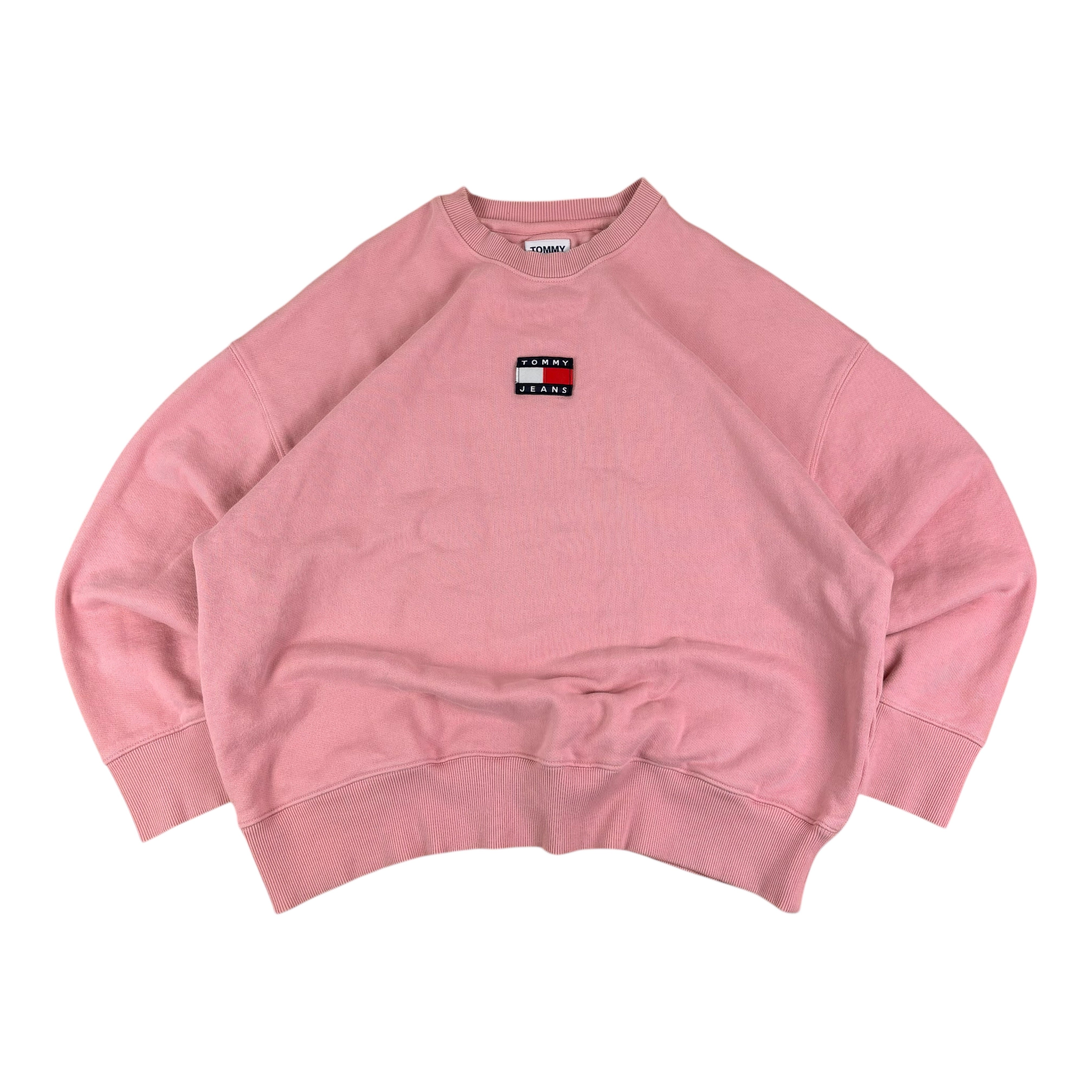 Tommy Hilfiger Jeans Pink Centre Logo Sweater (XL)