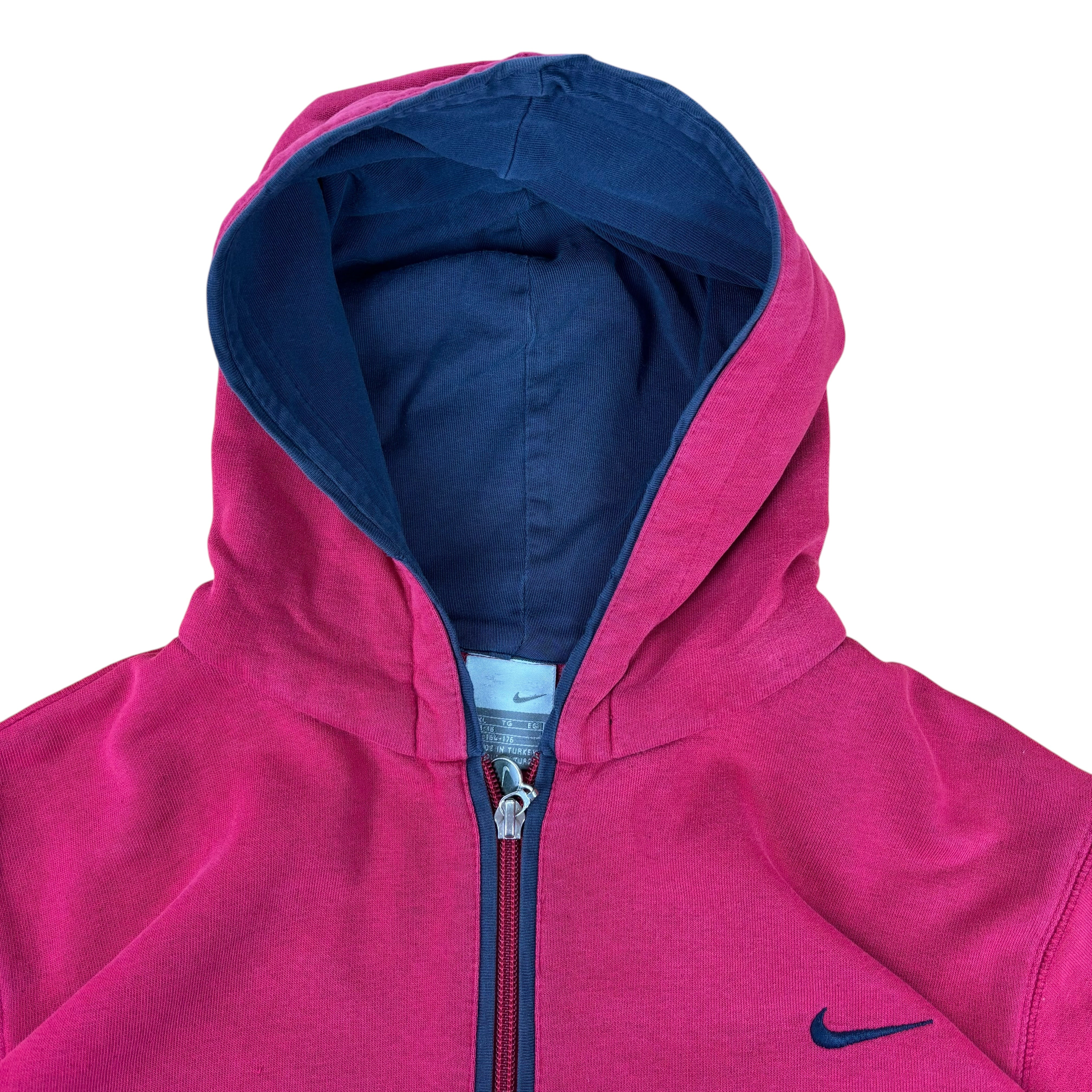 Nike Pink Y2K Zip Logo Hoodie (Women’s S)