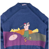 FILA 80s Golf Scene Knitted Sweater (M)