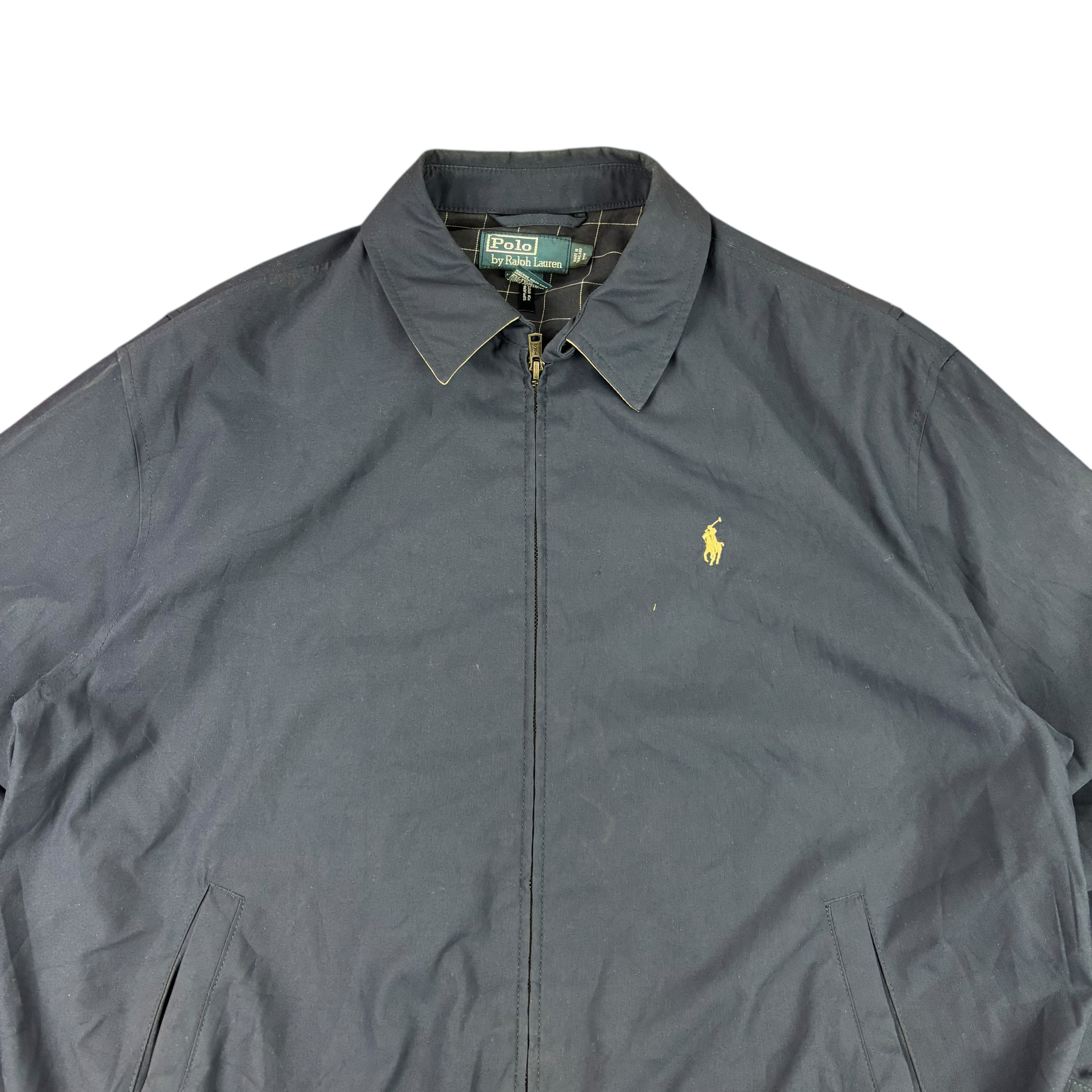 Polo Ralph Lauren Navy Bi-Swing Harrington Windbreaker (L)