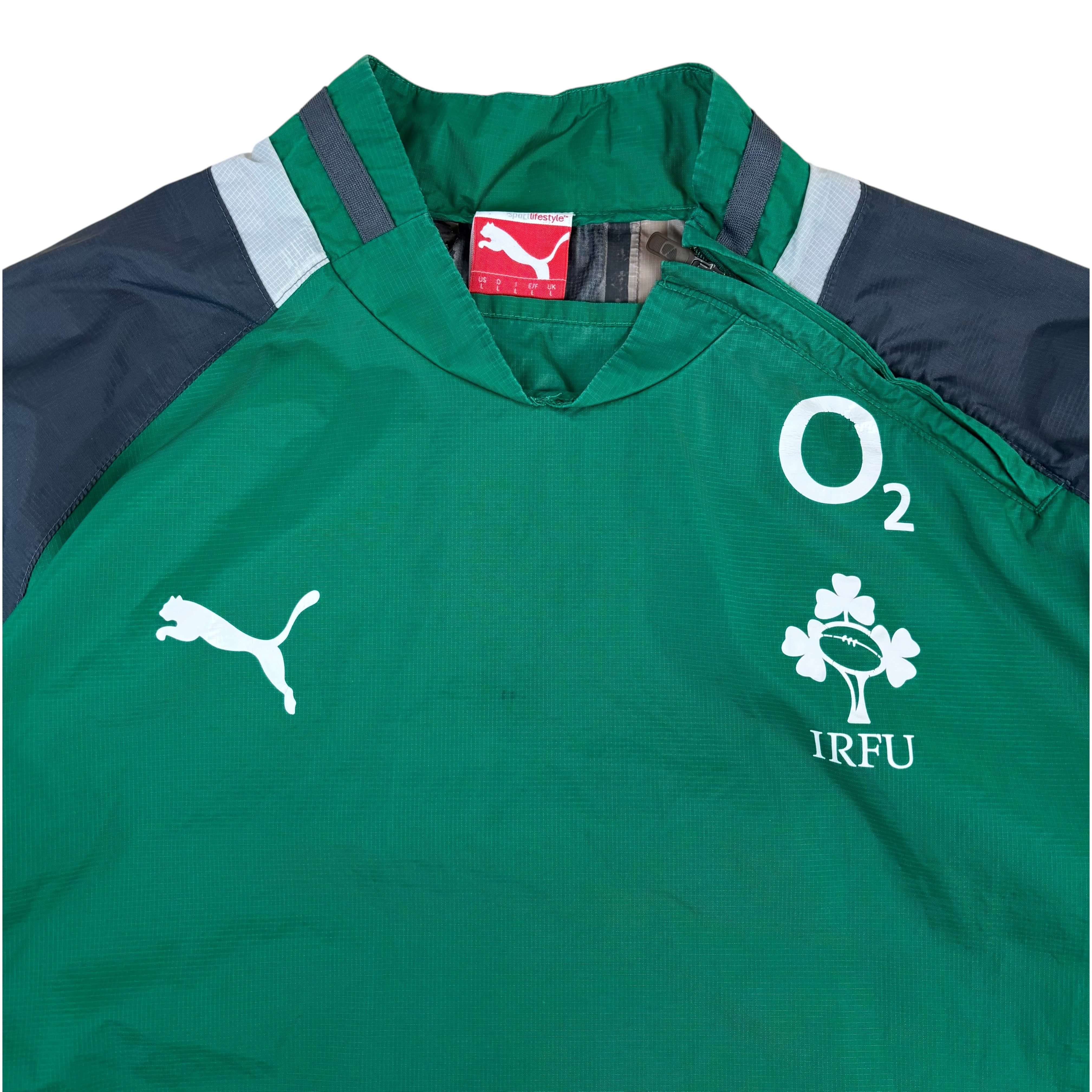 Puma Ireland Rugby IRFU 2011/12 Pull-Over Drill Windbreaker (L)
