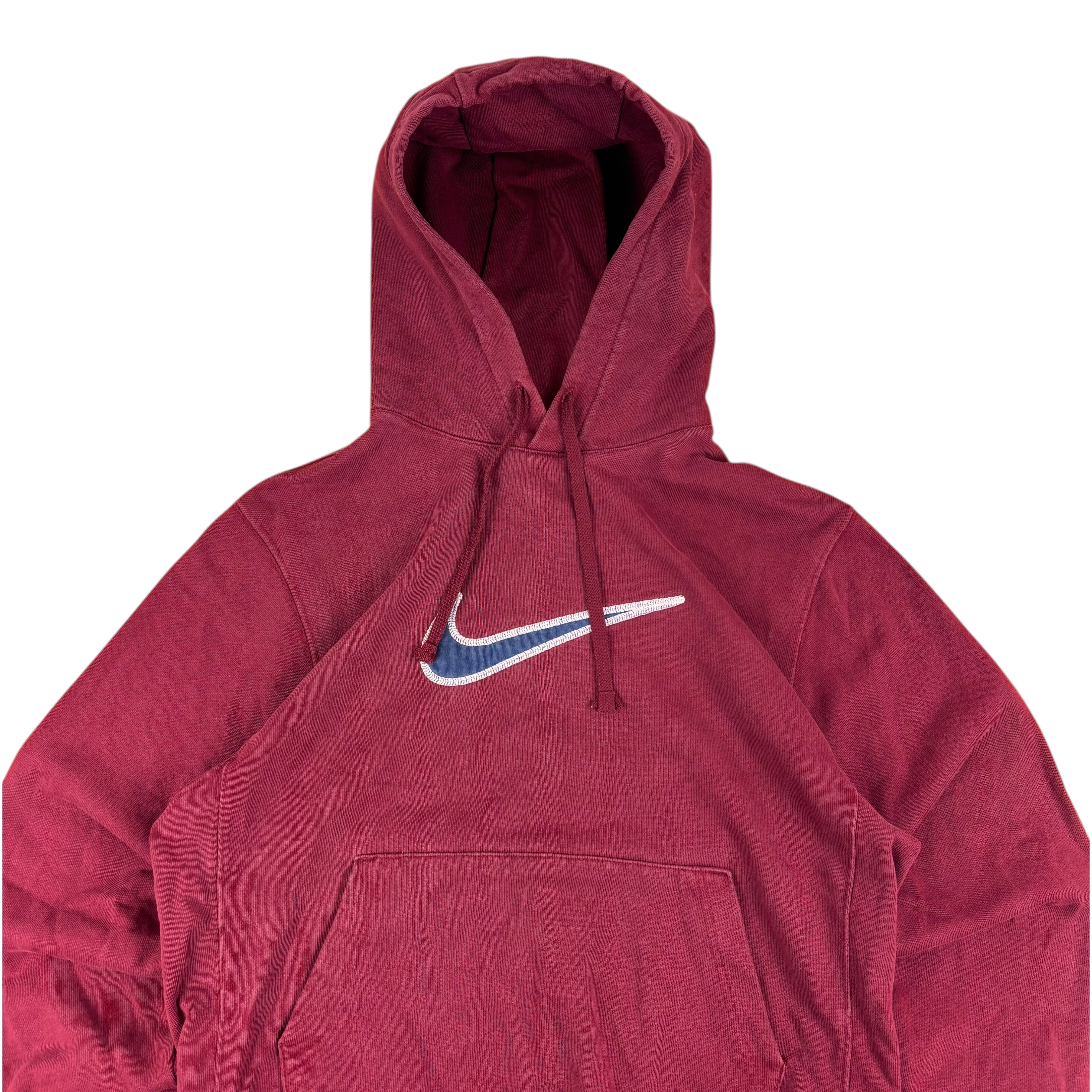 Nike Burgundy Swoosh Hoodie (S)