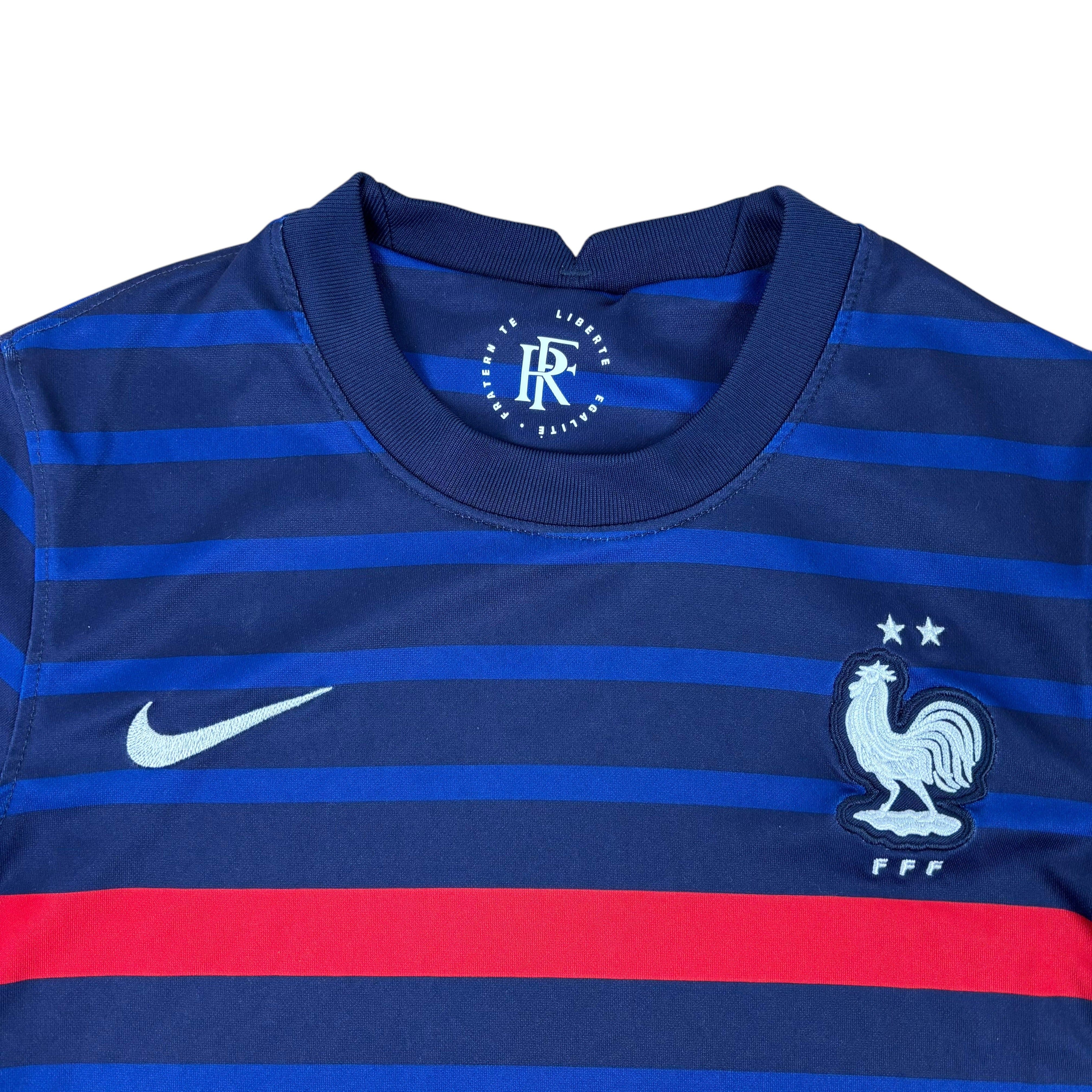 Nike France Football FFF 2020/21 Home Jersey (10-12yrs)