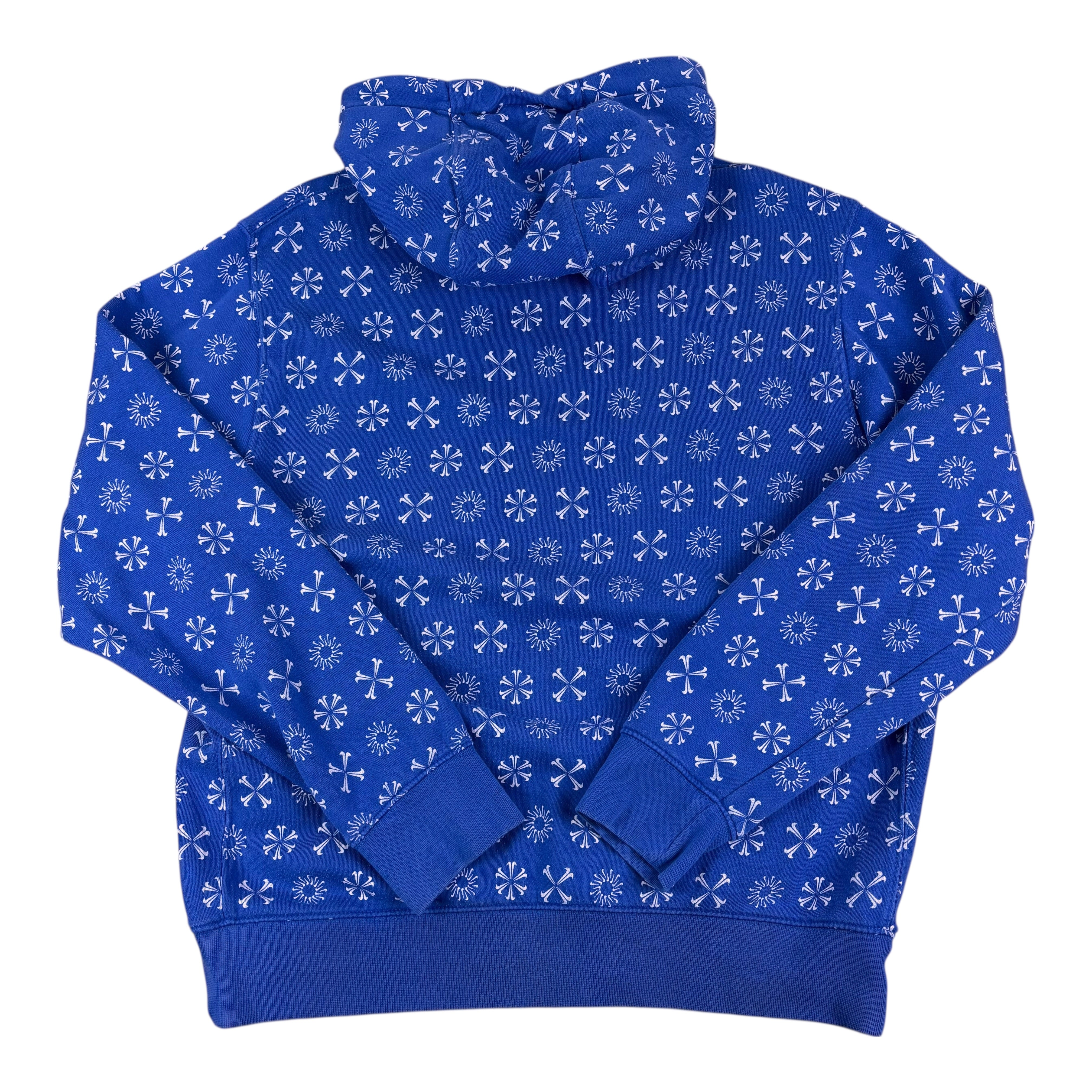 Nike Blue All Over Print Hoodie (M)