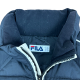 FILA Y2K Black Puffer Gilet (M)