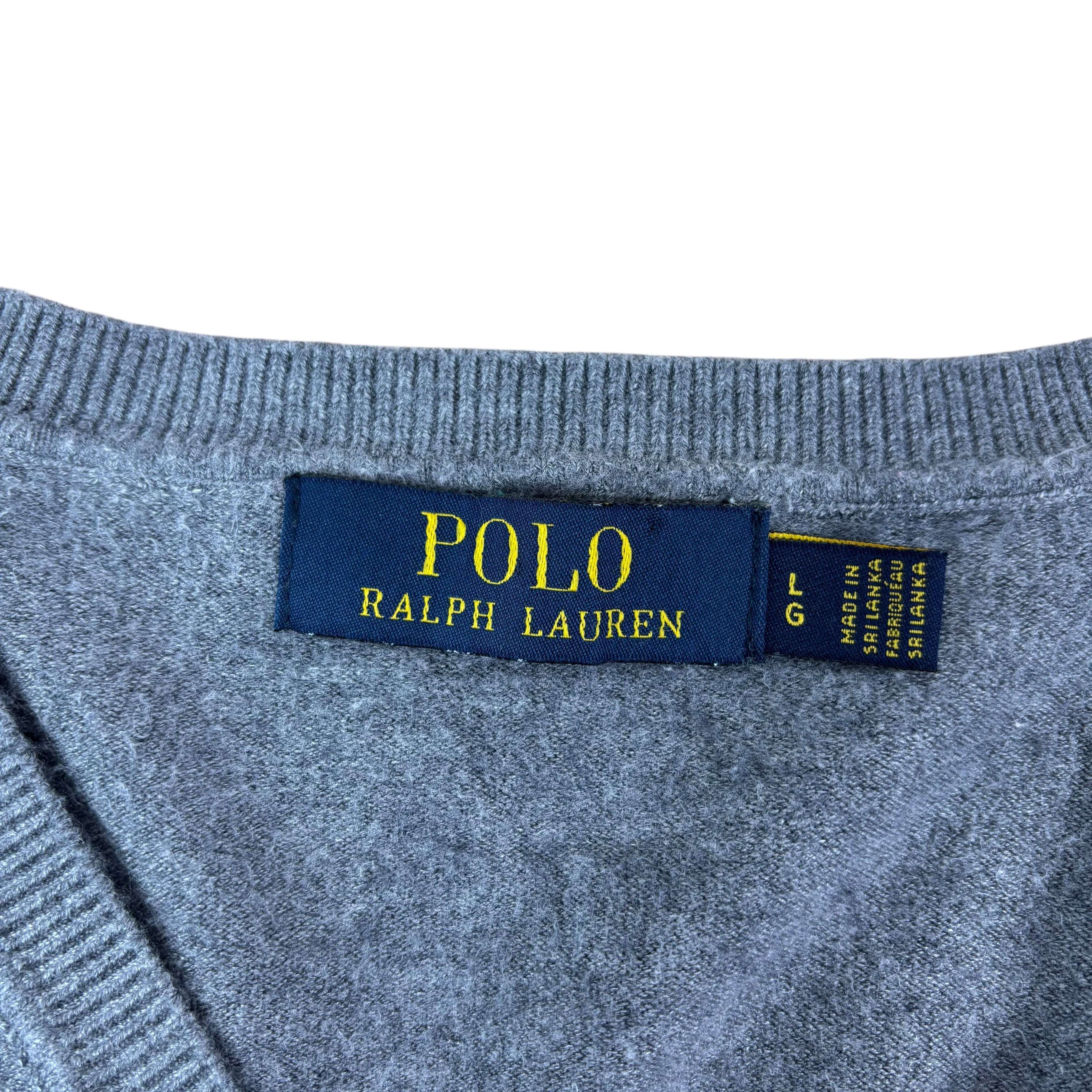 Polo Ralph Lauren Grey Knitted Sweater (Women’s L)