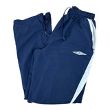 Umbro Y2K Navy Wide-Leg Baggy Trackies (M)