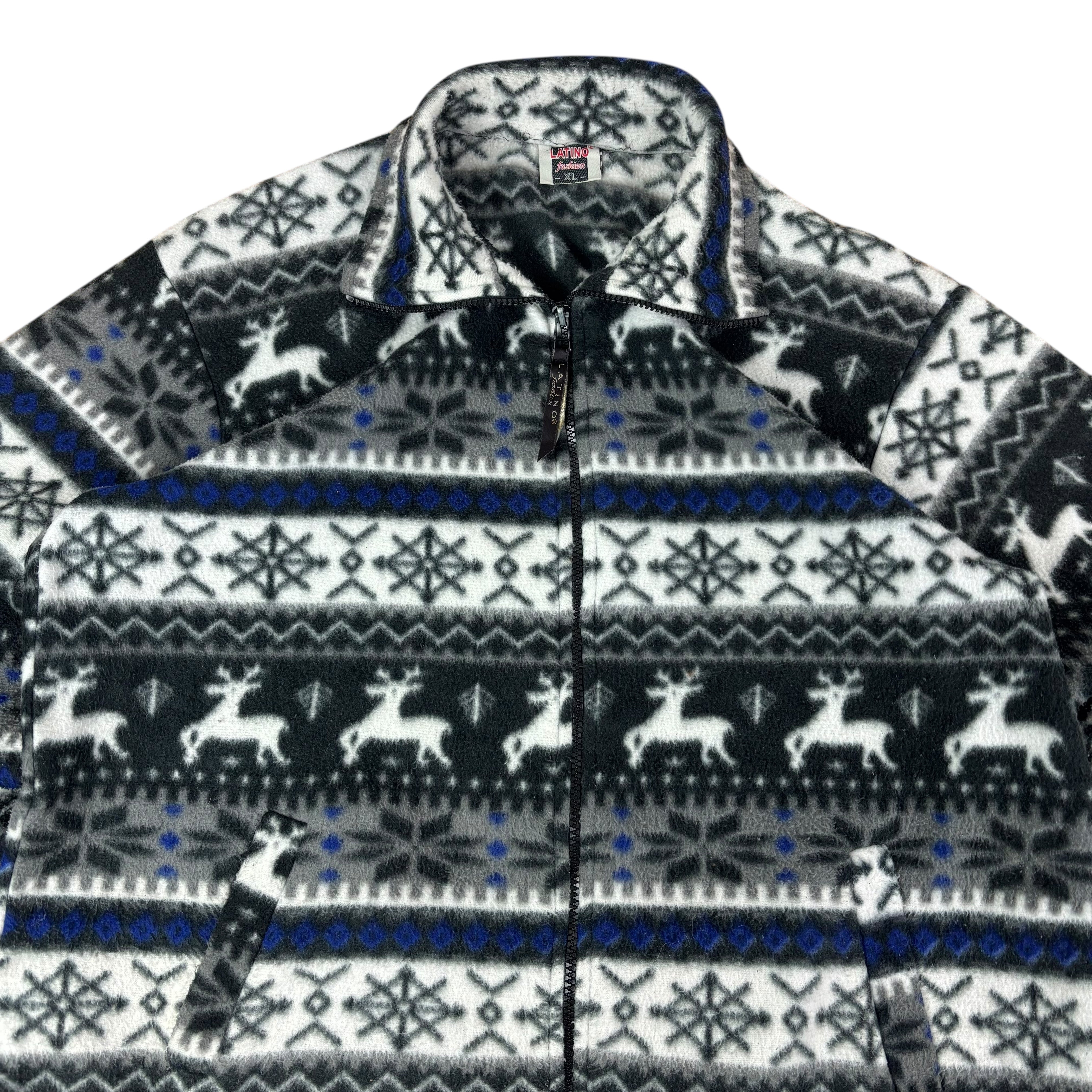 Latino Fashion Reindeer Pattern Fleece (XL)