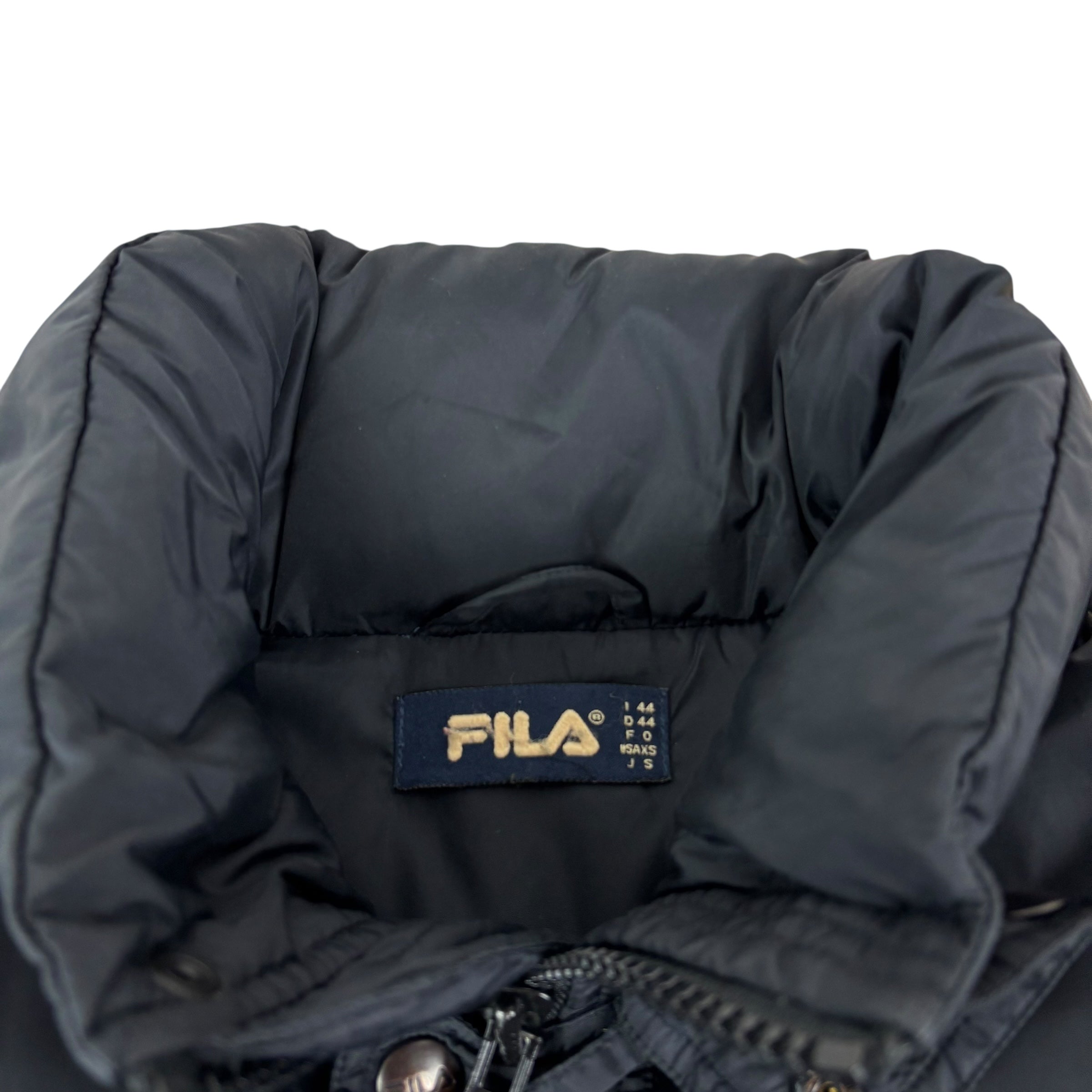 FILA Black 90s Down Puffer Jacket (S)