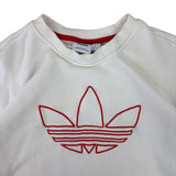 Adidas White Trefoil Sweater (Women’s S)