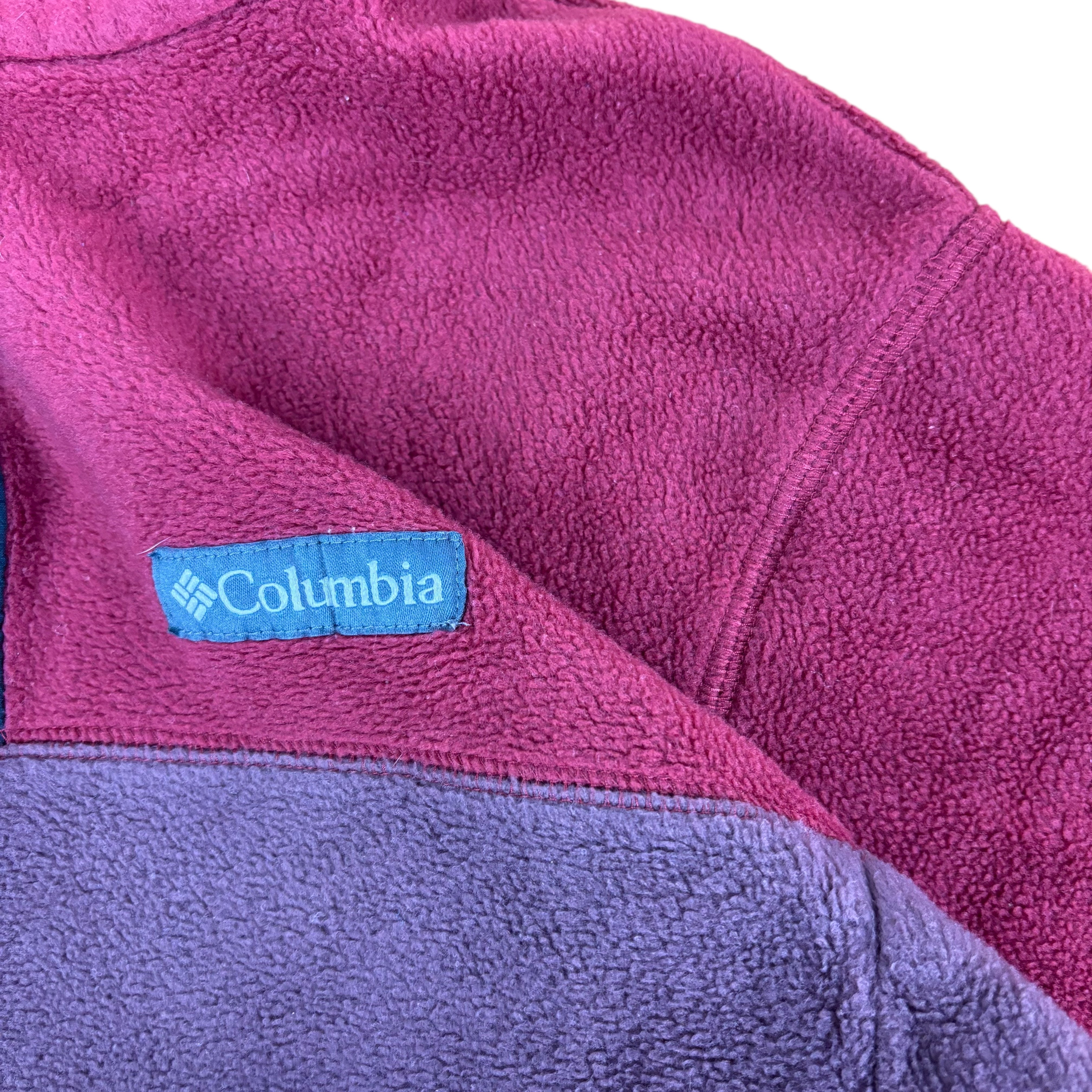 Columbia Red T-Snap Fleece (Women’s L)
