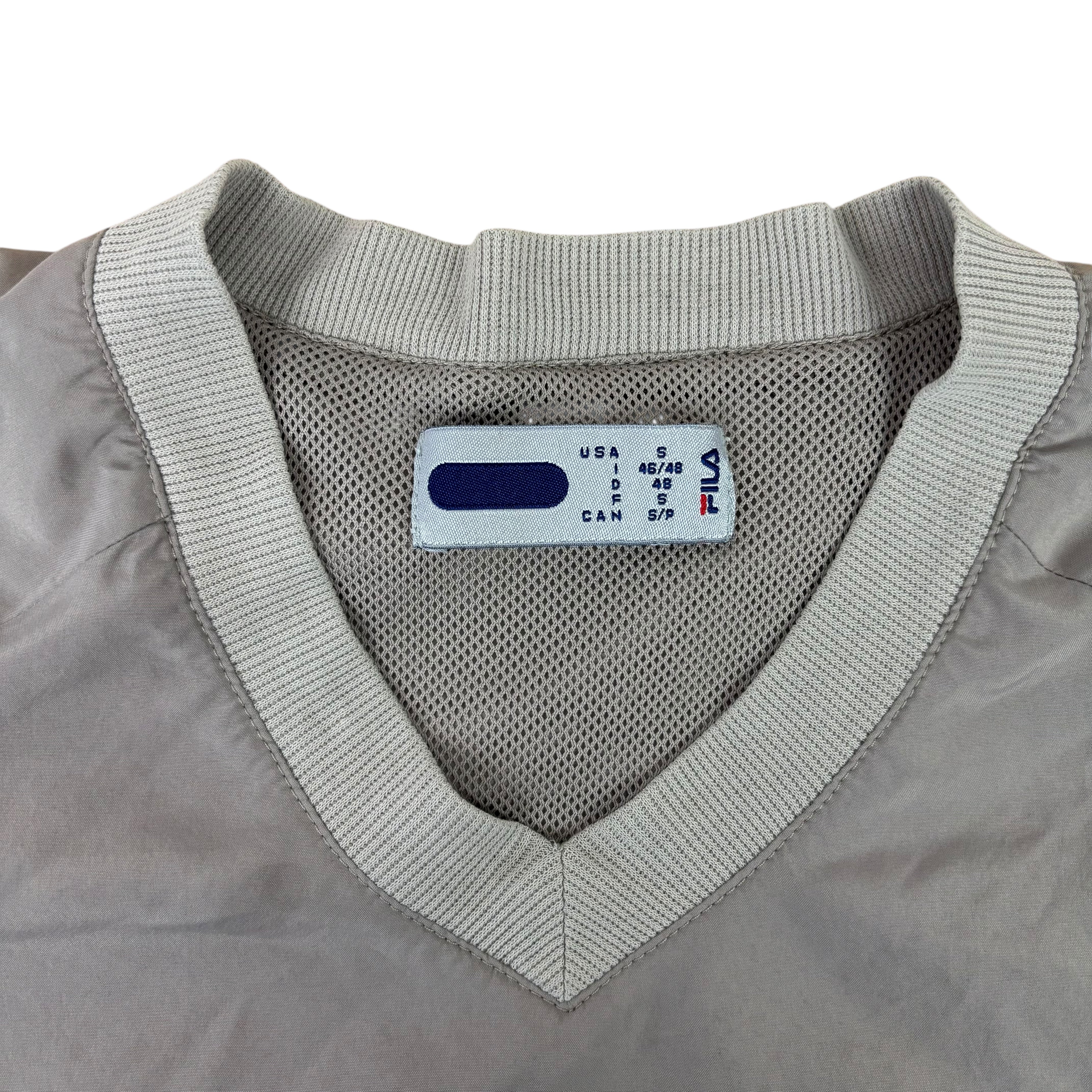 FILA Grey Y2K Pull-Over Windbreaker (S)