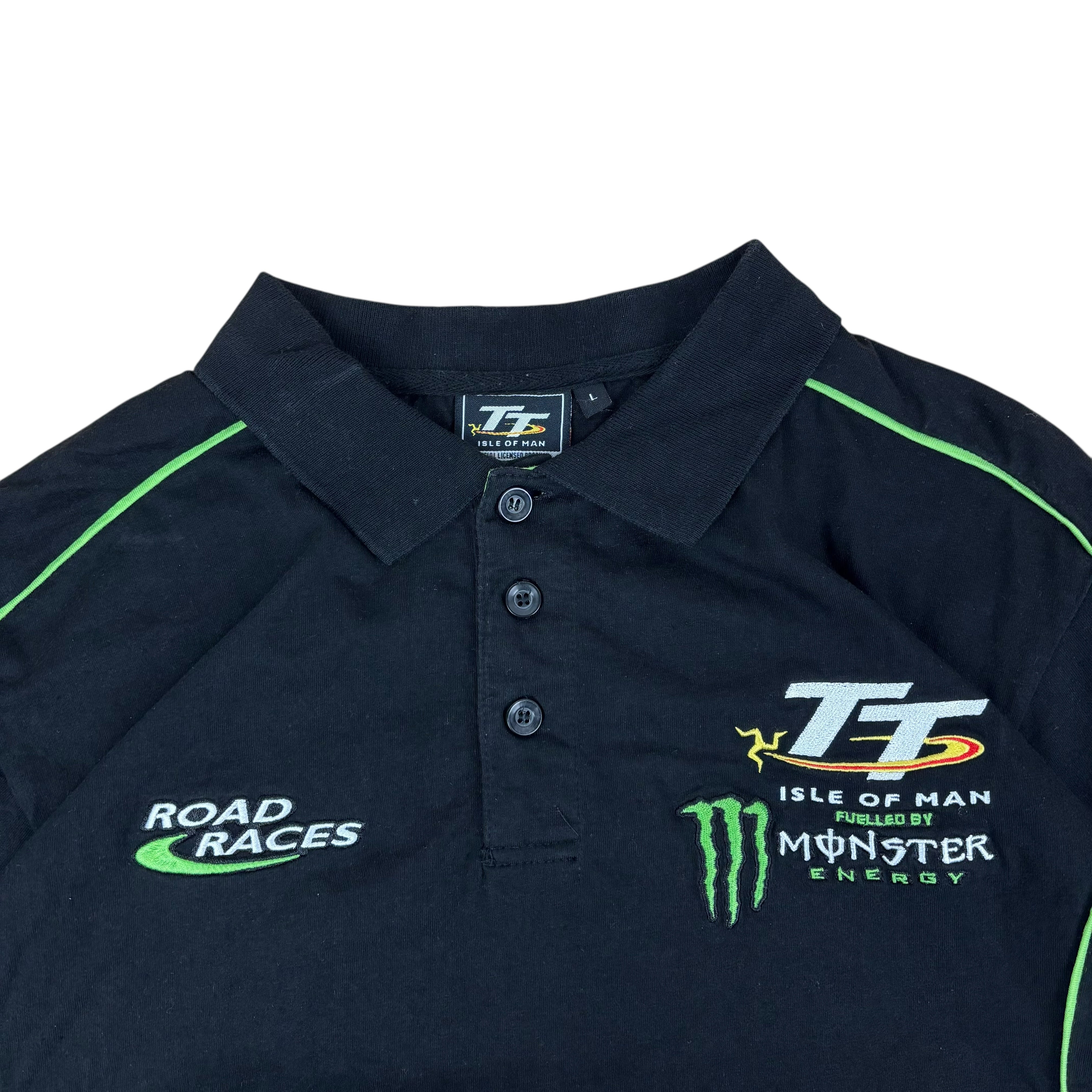 Isle of Mann TT Road Races Monster Racing Polo Shirt (L)