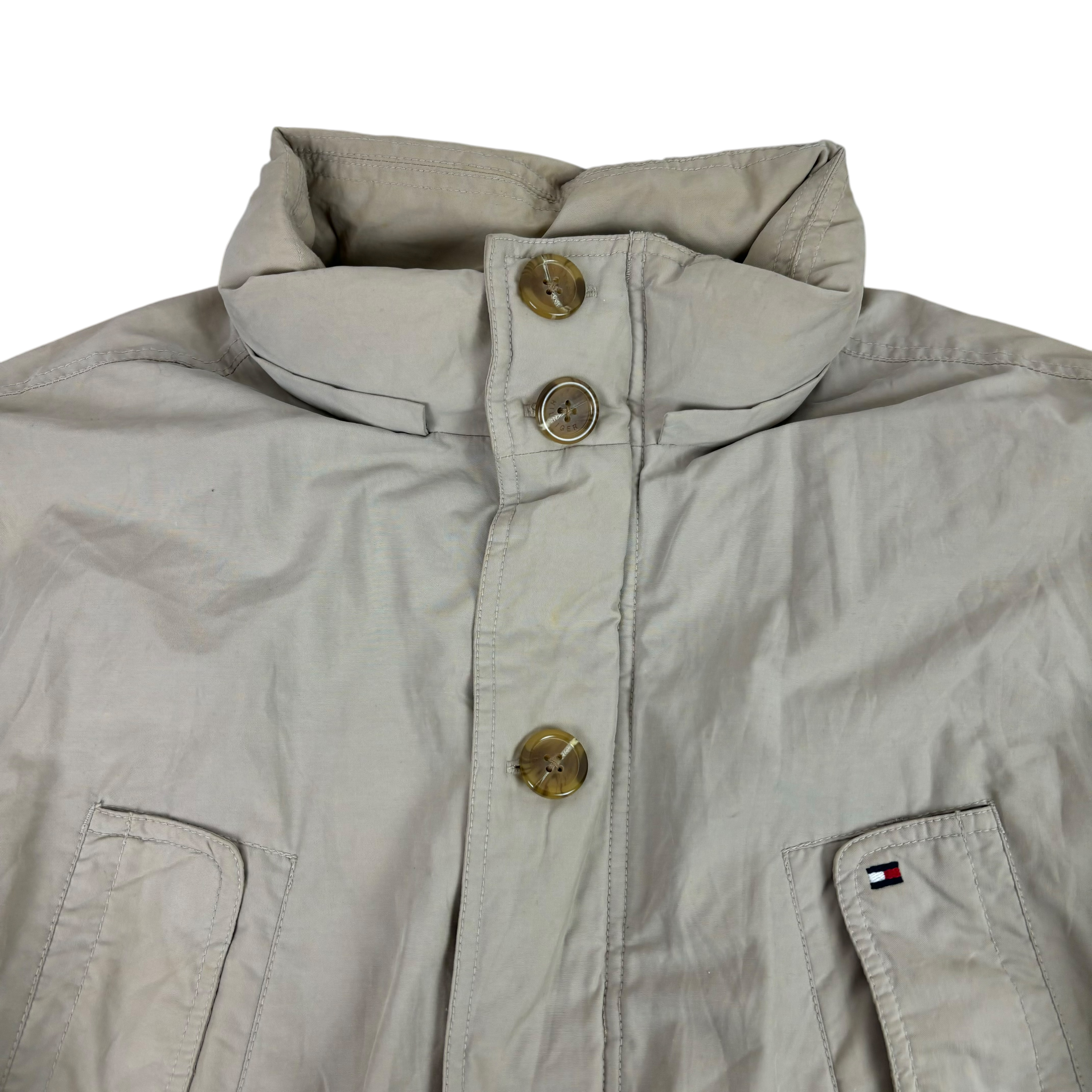 Tommy Hilfiger Beige Parka Puffer (XL)