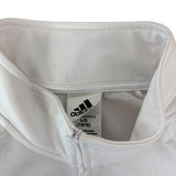 Adidas White Spell-Out Track Jacket (Women’s L)