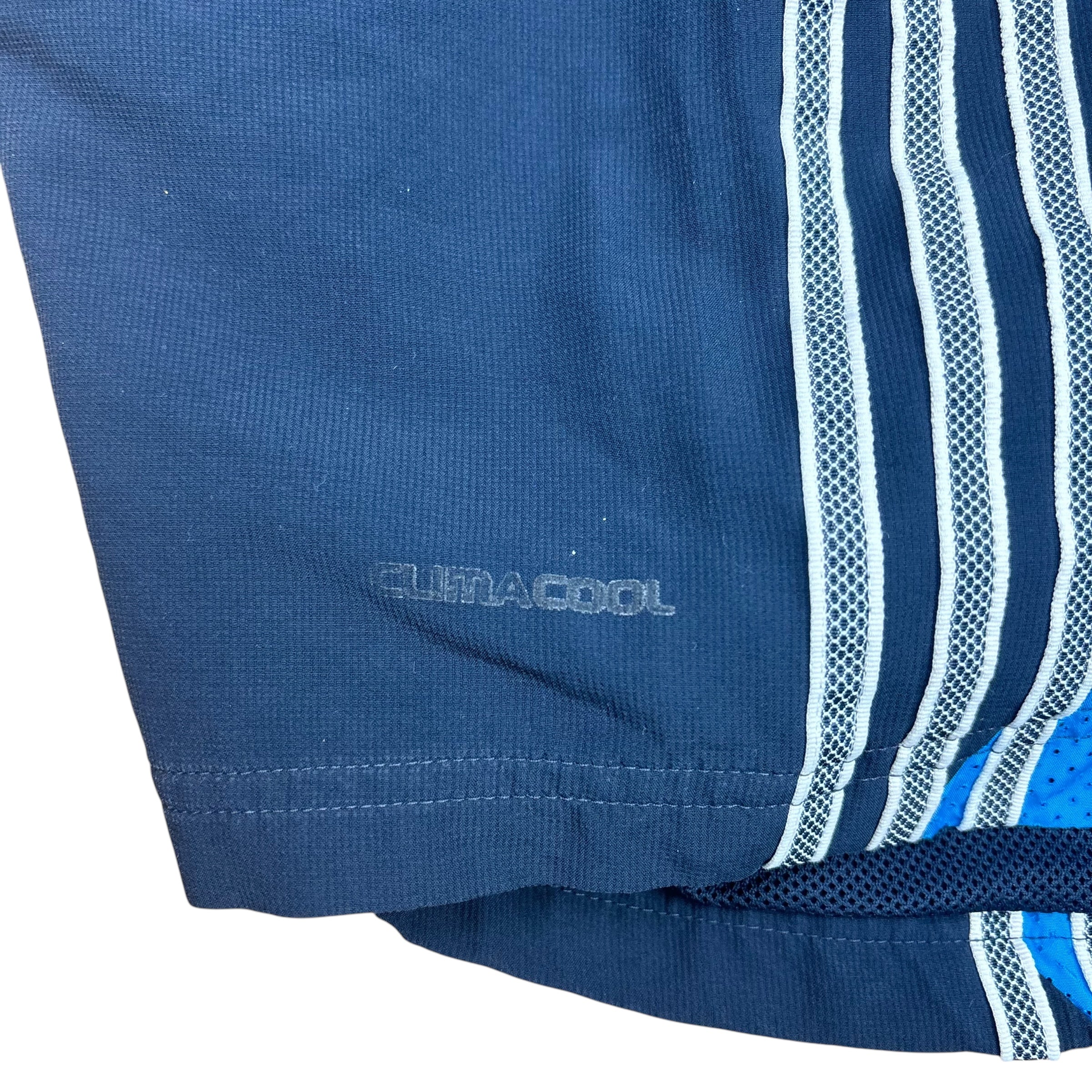 Adidas Navy Y2K Logo Shorts (L)