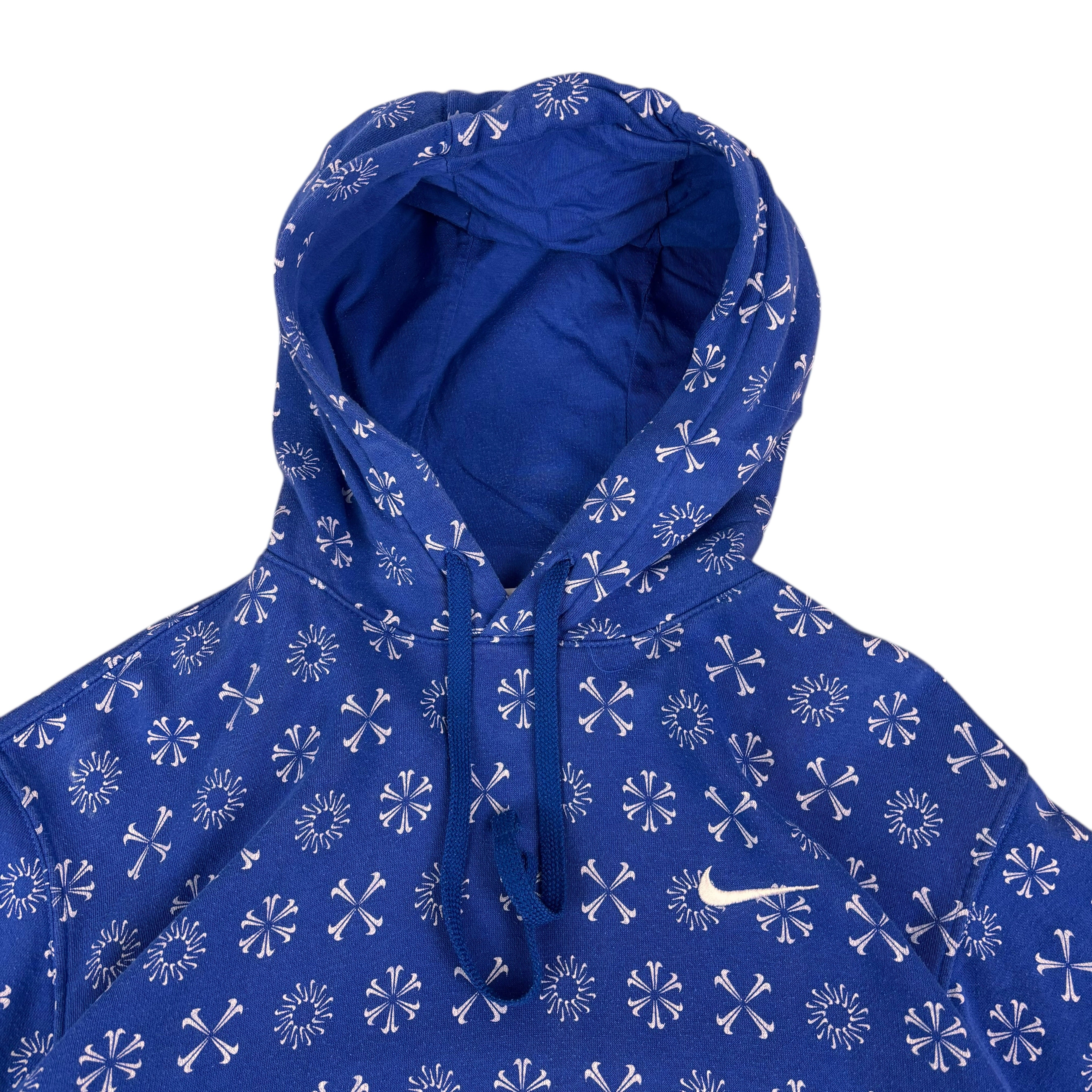Nike Blue All Over Print Hoodie (M)