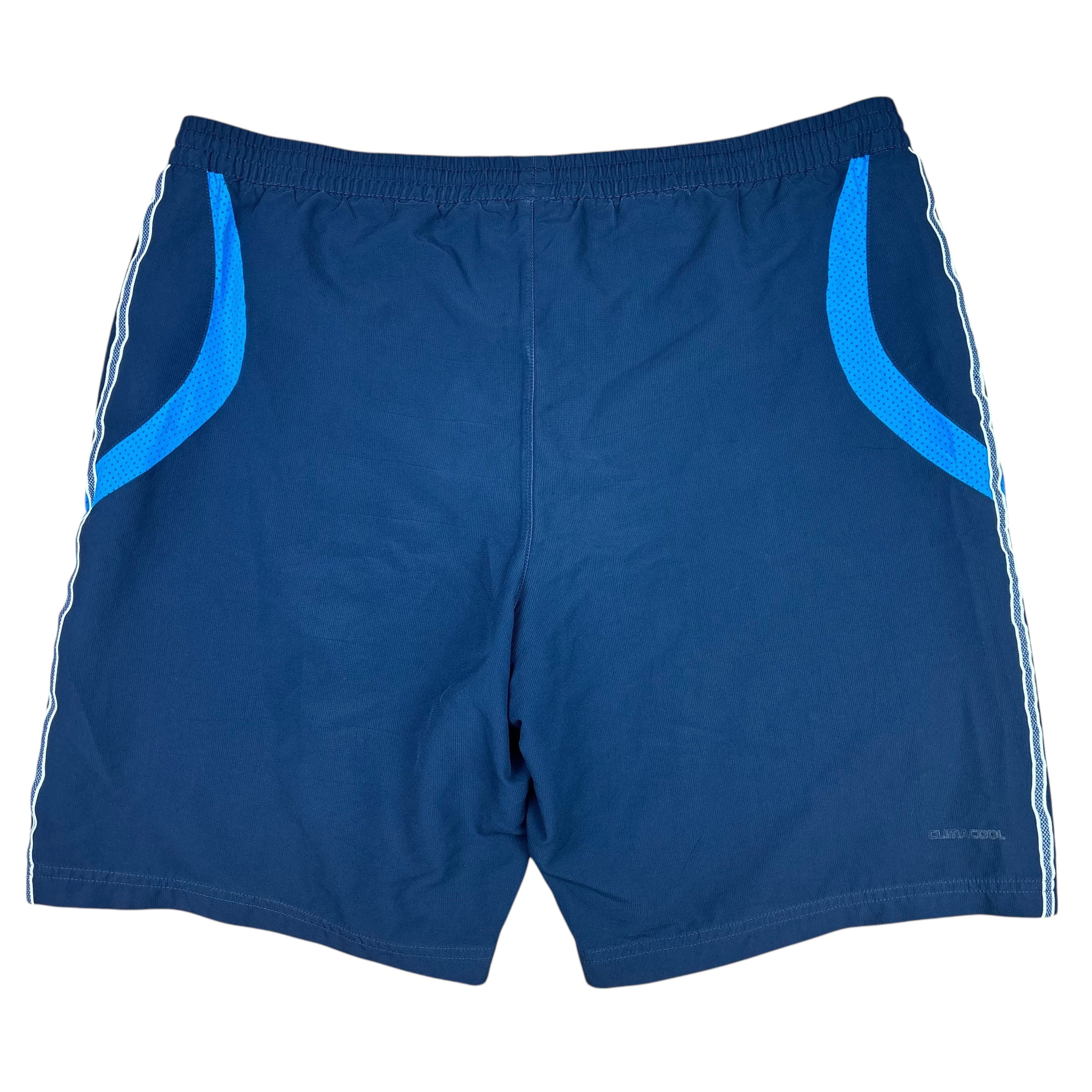 Adidas Navy Y2K Logo Shorts (L)