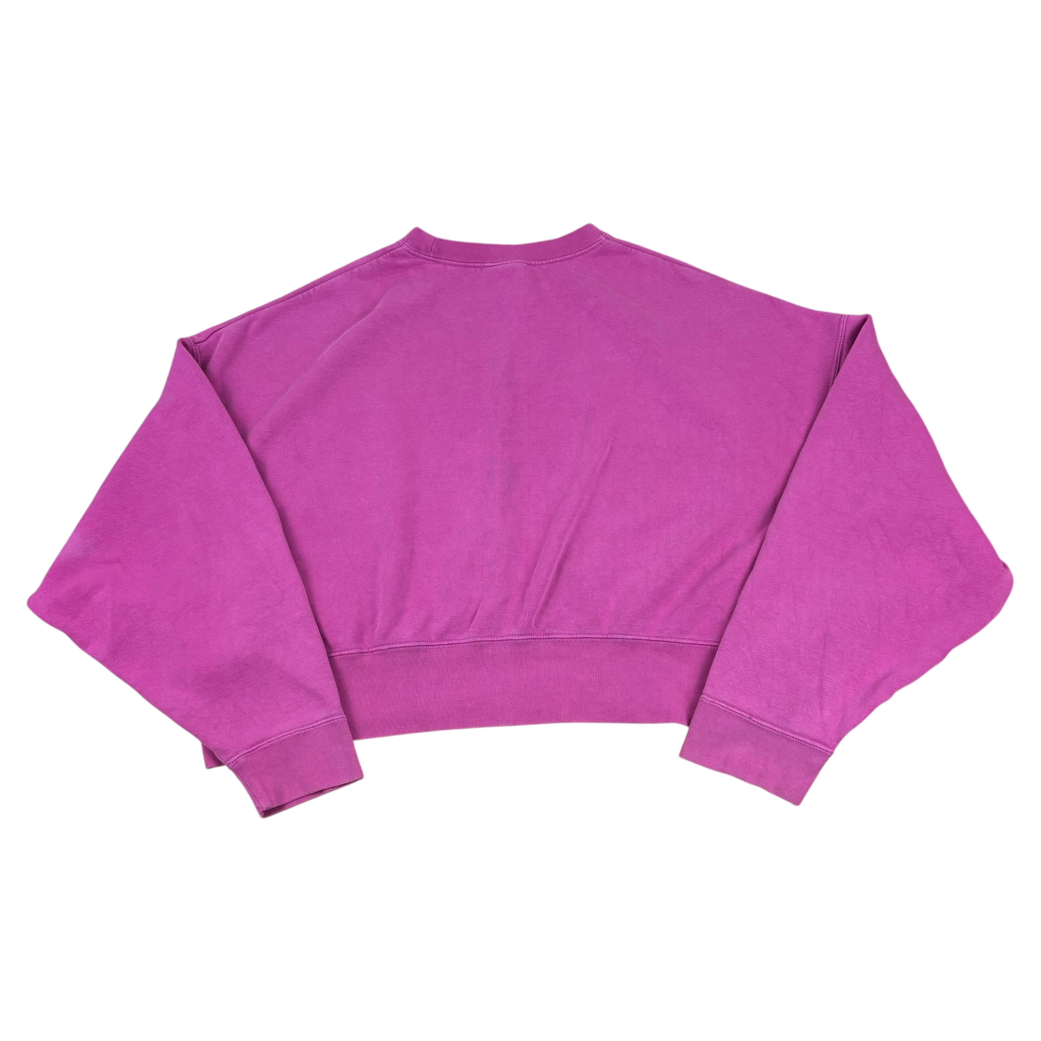 Nike Pink Oversized Cropped Logo Sweater (Women’s S)