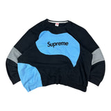 Supreme Black Blue Reworked Sweater (XXL)