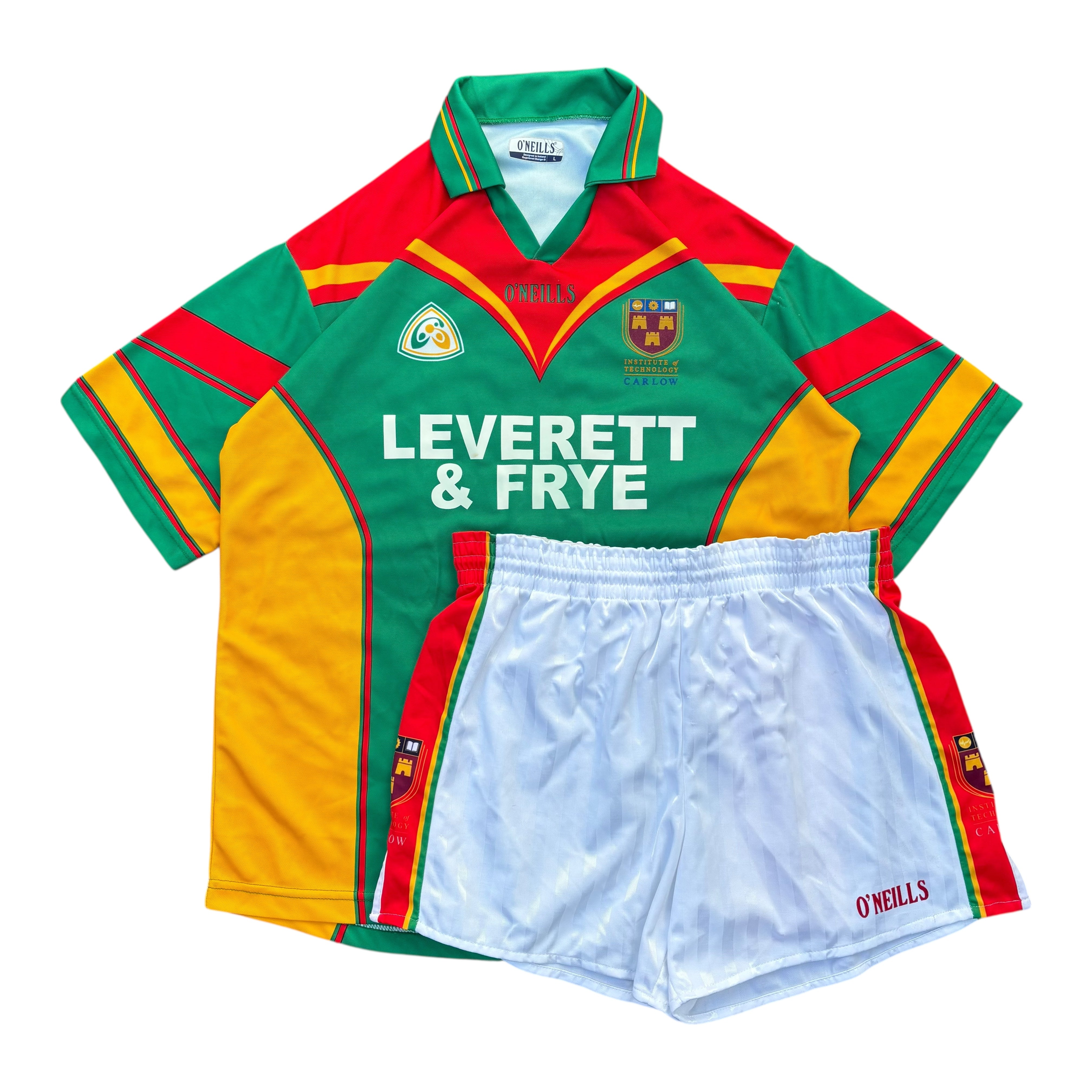 O’Neills IT Carlow GAA 2002/04 No.22 Home Jersey & Shorts (L)