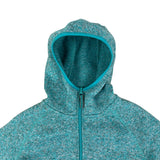 Mountain Warehouse Turquoise Knit Fleece Hoodie (Women’s L)
