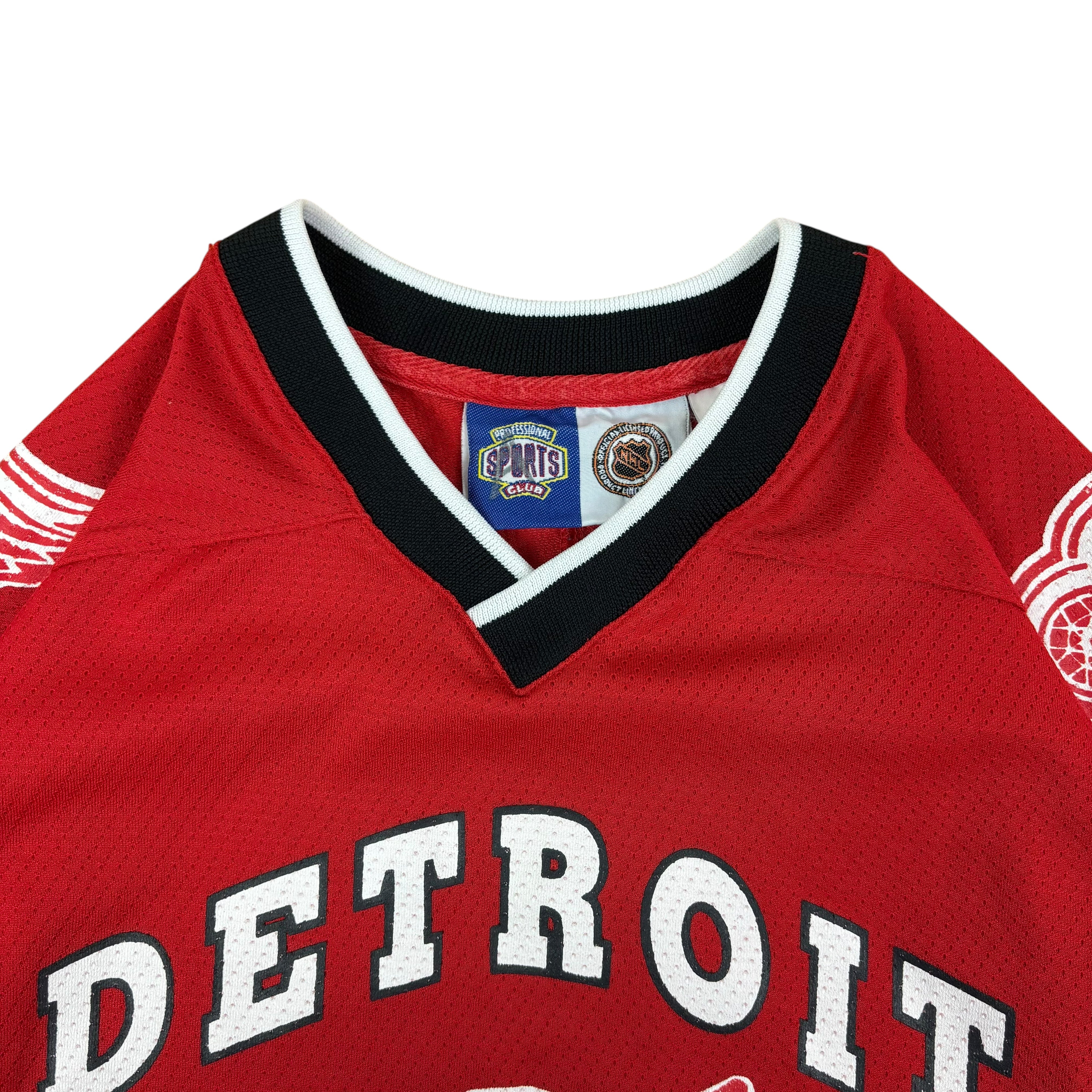 NHL Detroit Red Wings Y2K Reworked Cropped Jersey (Women’s M)