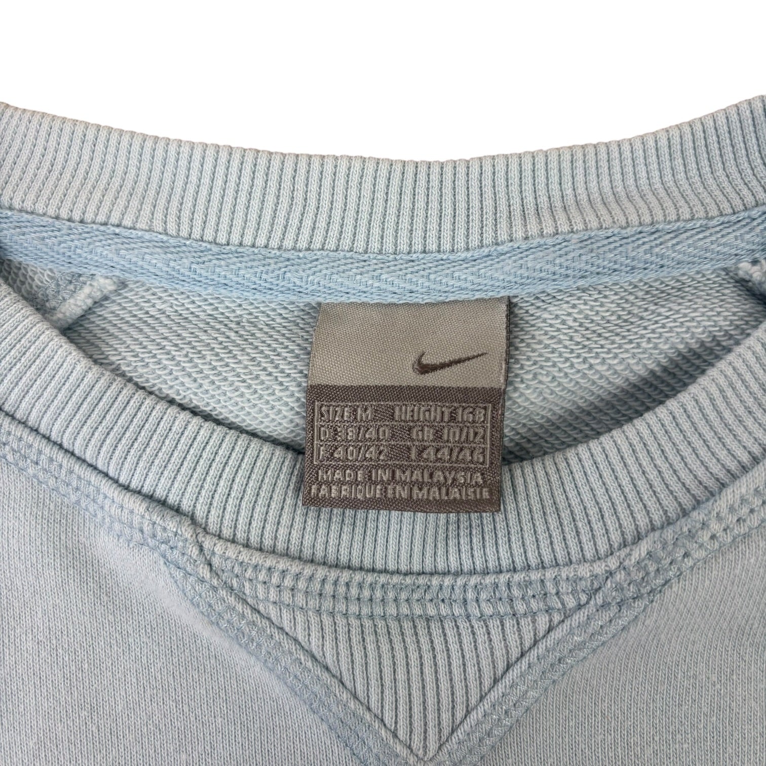 Nike Y2K Baby Blue Cropped Sweater (Women’s M)