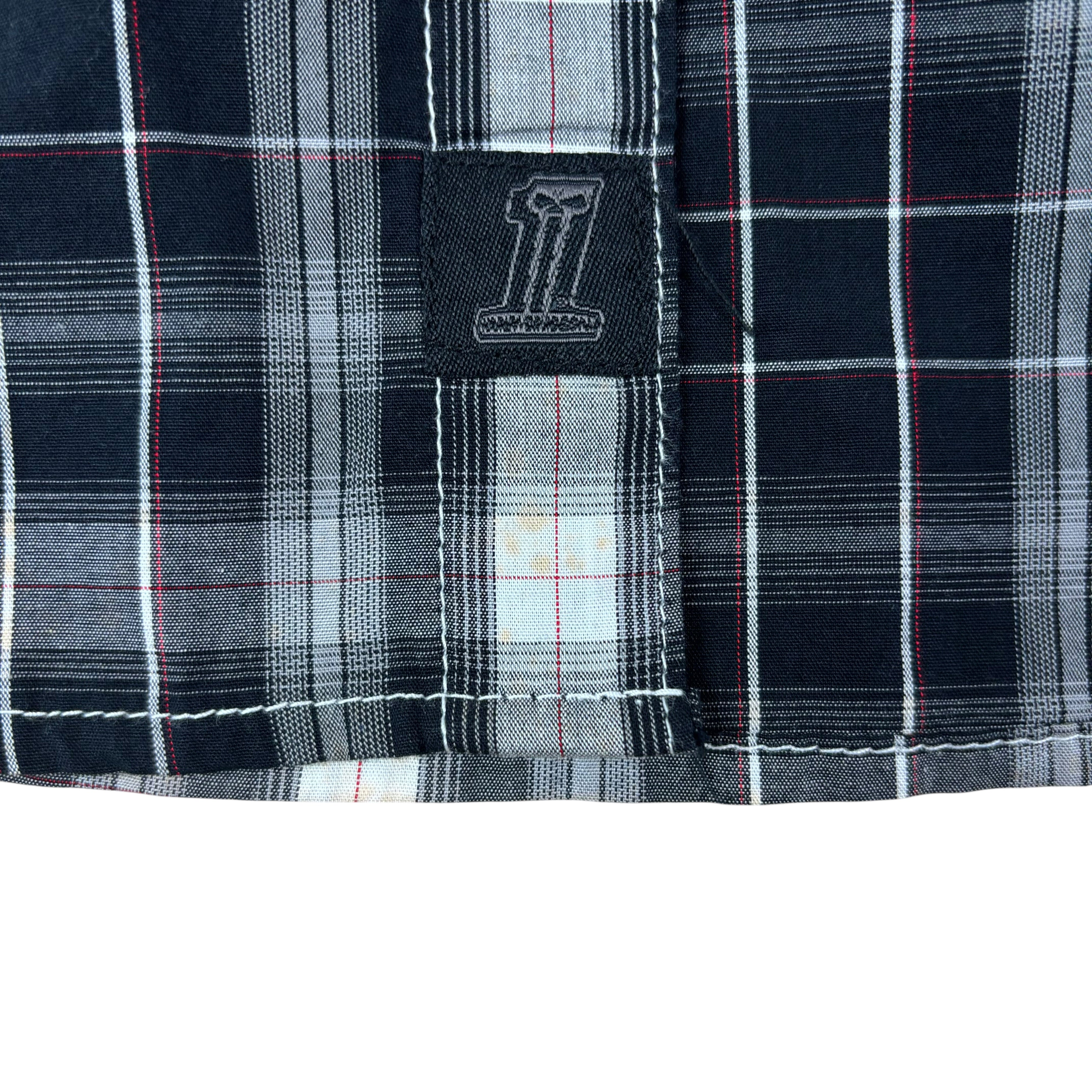 Harley Davidson Y2K Plaid Biker Shirt (XXL)