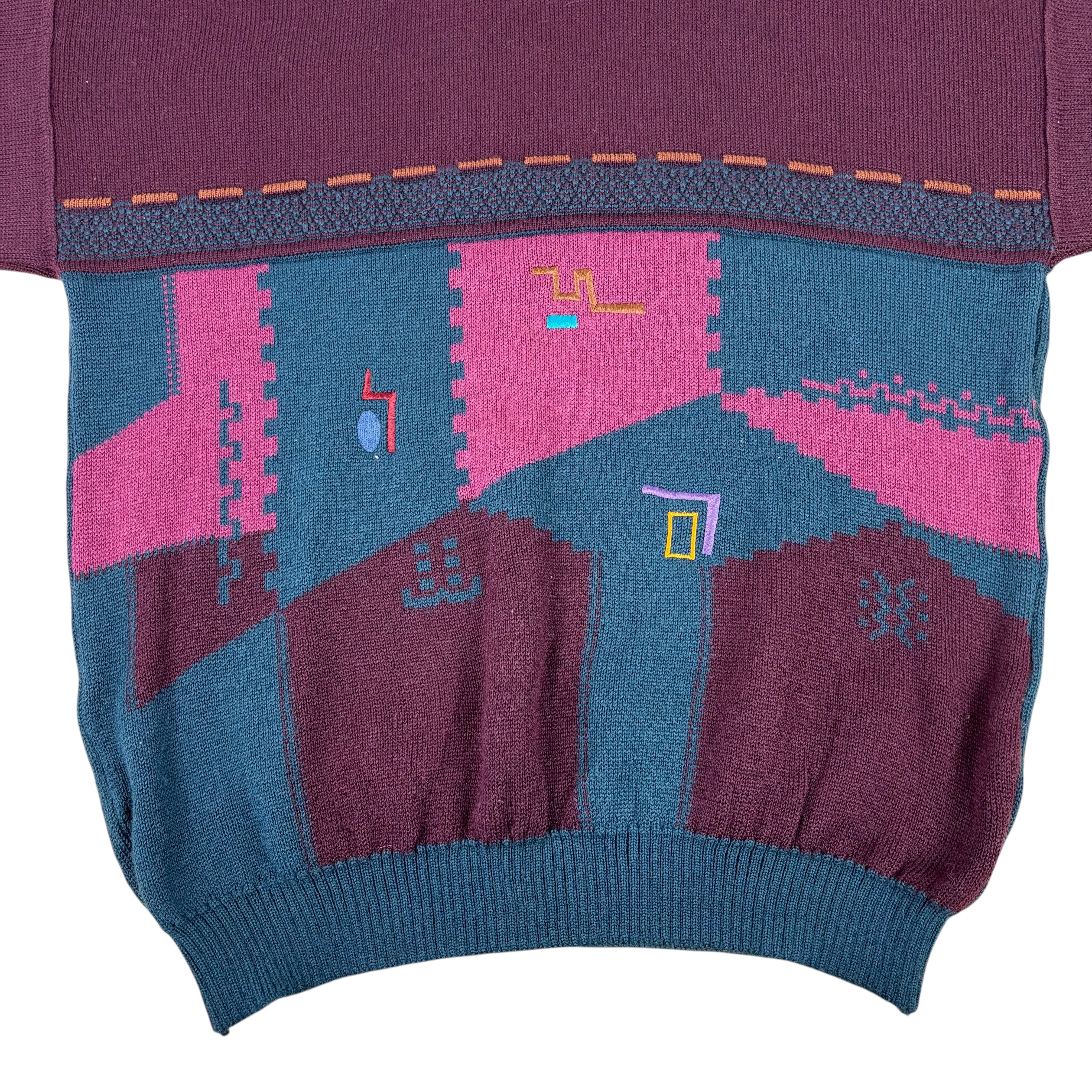 Le Tricot Marine Vintage Made in Ireland Knitted Fisherman Sweater (M)