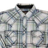 Cowboy Up Pearl Snap Plaid Shirt (XL)
