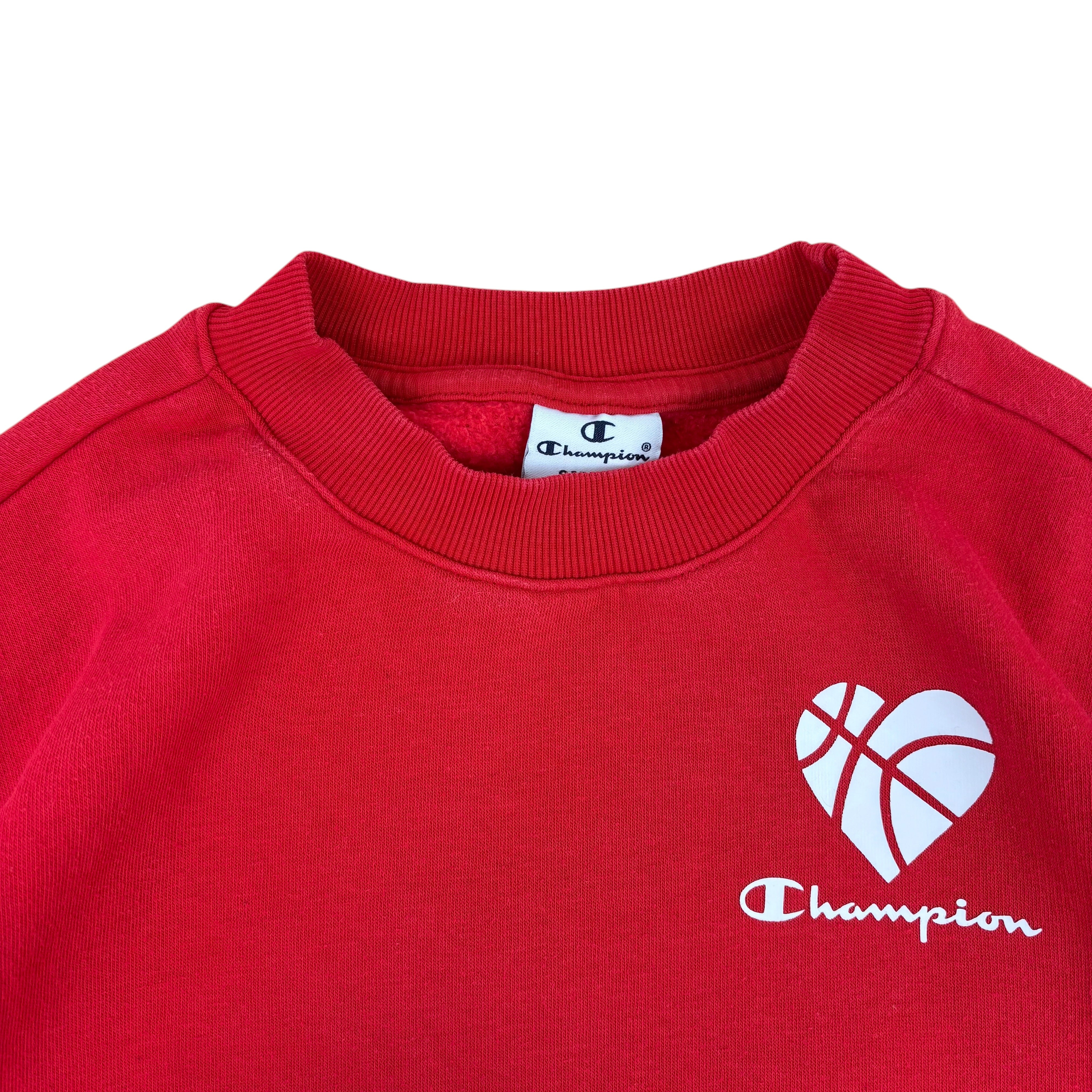 Champion Myla Love Basketball Red Cropped Sweater (Women’s S)