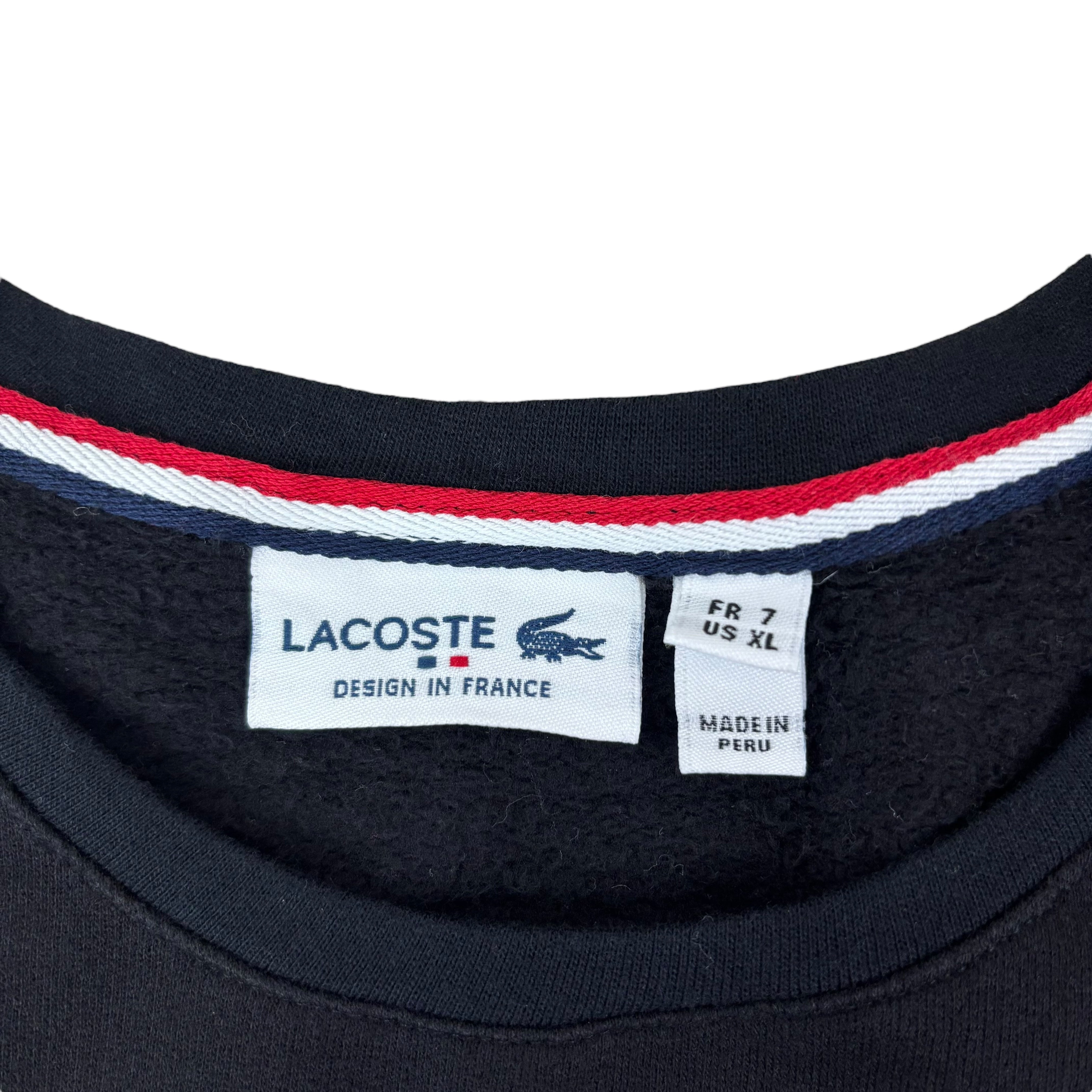 Lacoste France Black Logo Sweater (XL)