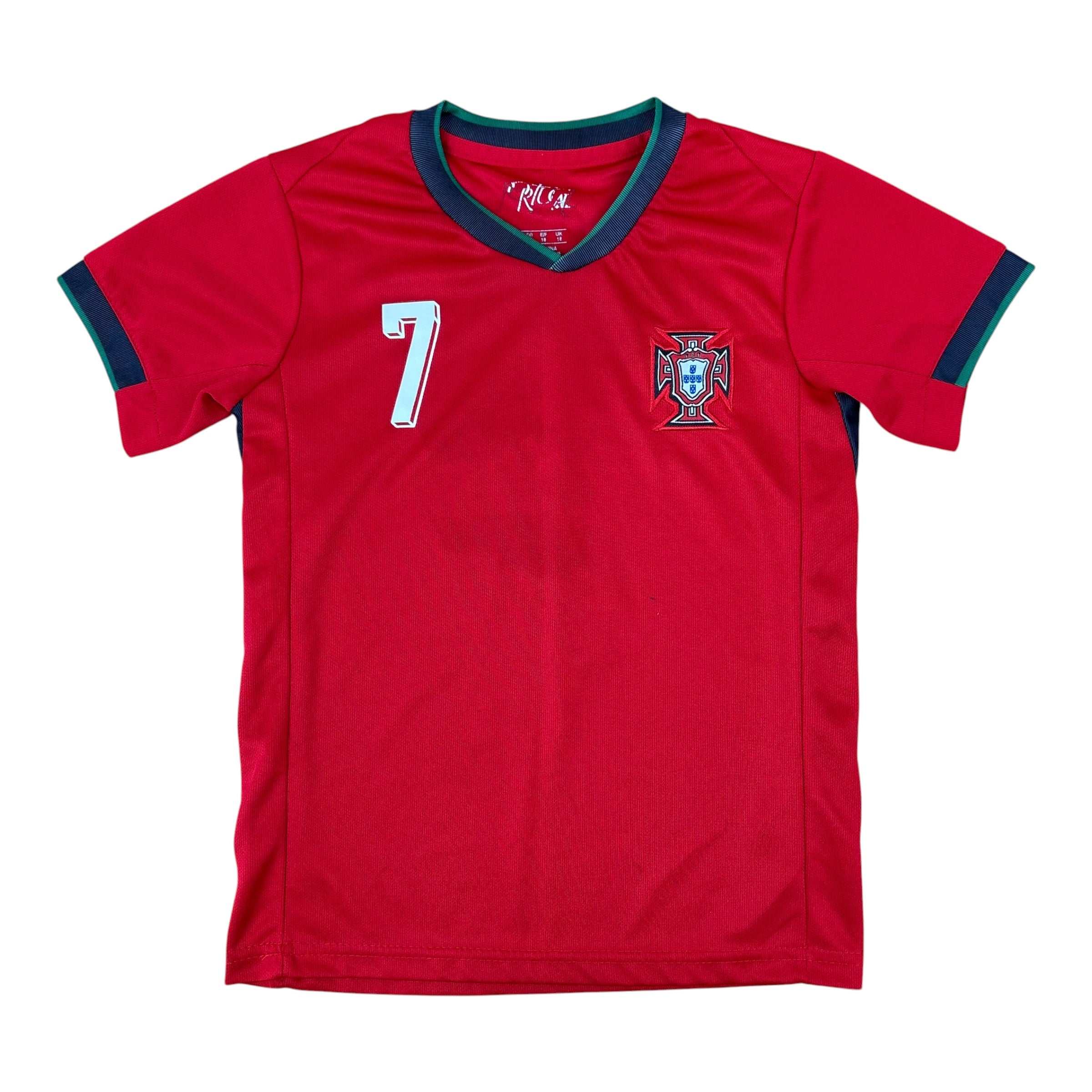 Portugal National Team Retro Ronaldo No.7 Jersey (6-7yrs)
