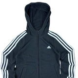 Adidas Black Zip-Up Logo Hoodie BNWT (11-12yrs)