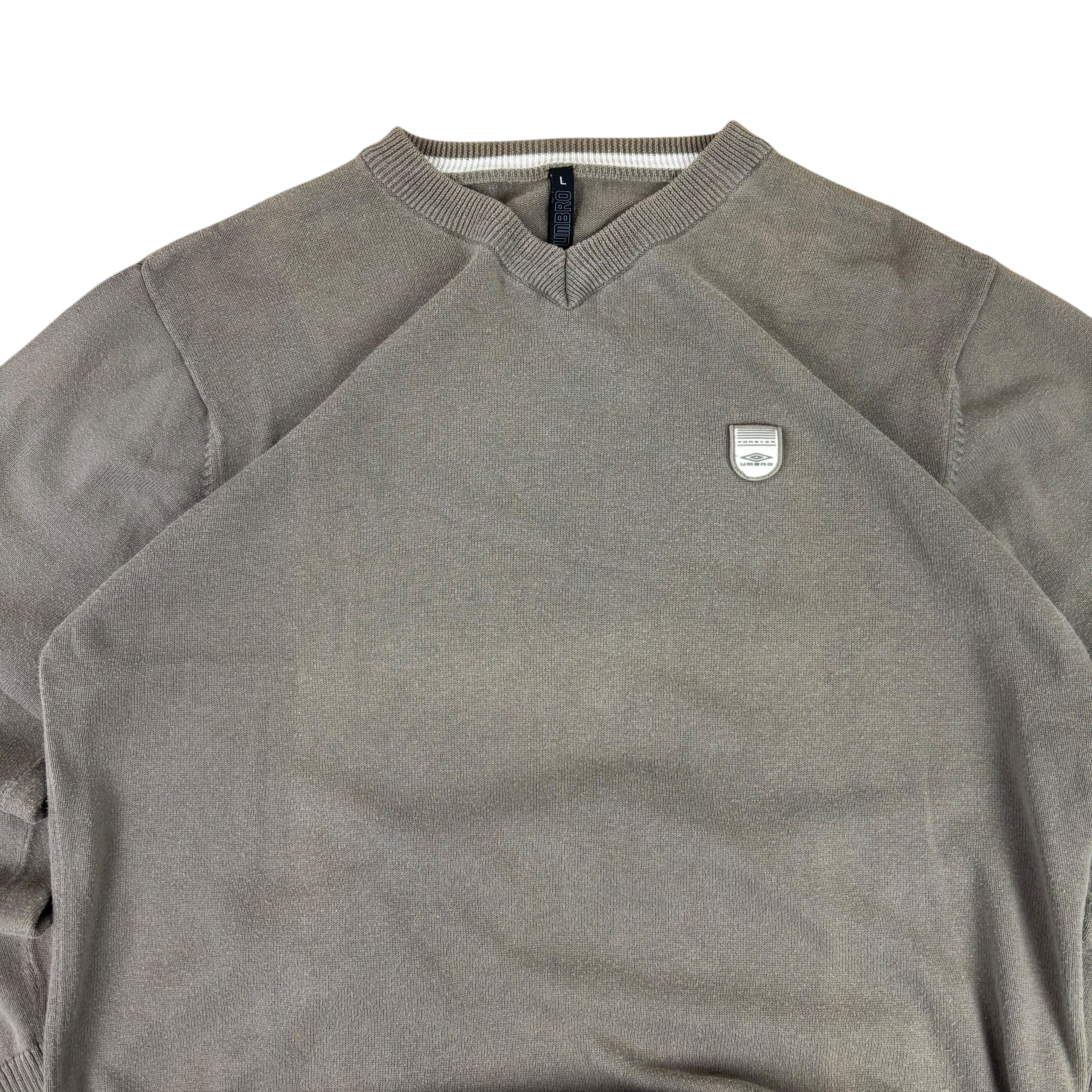 Umbro 90s Brown Knitted Sweater (L)