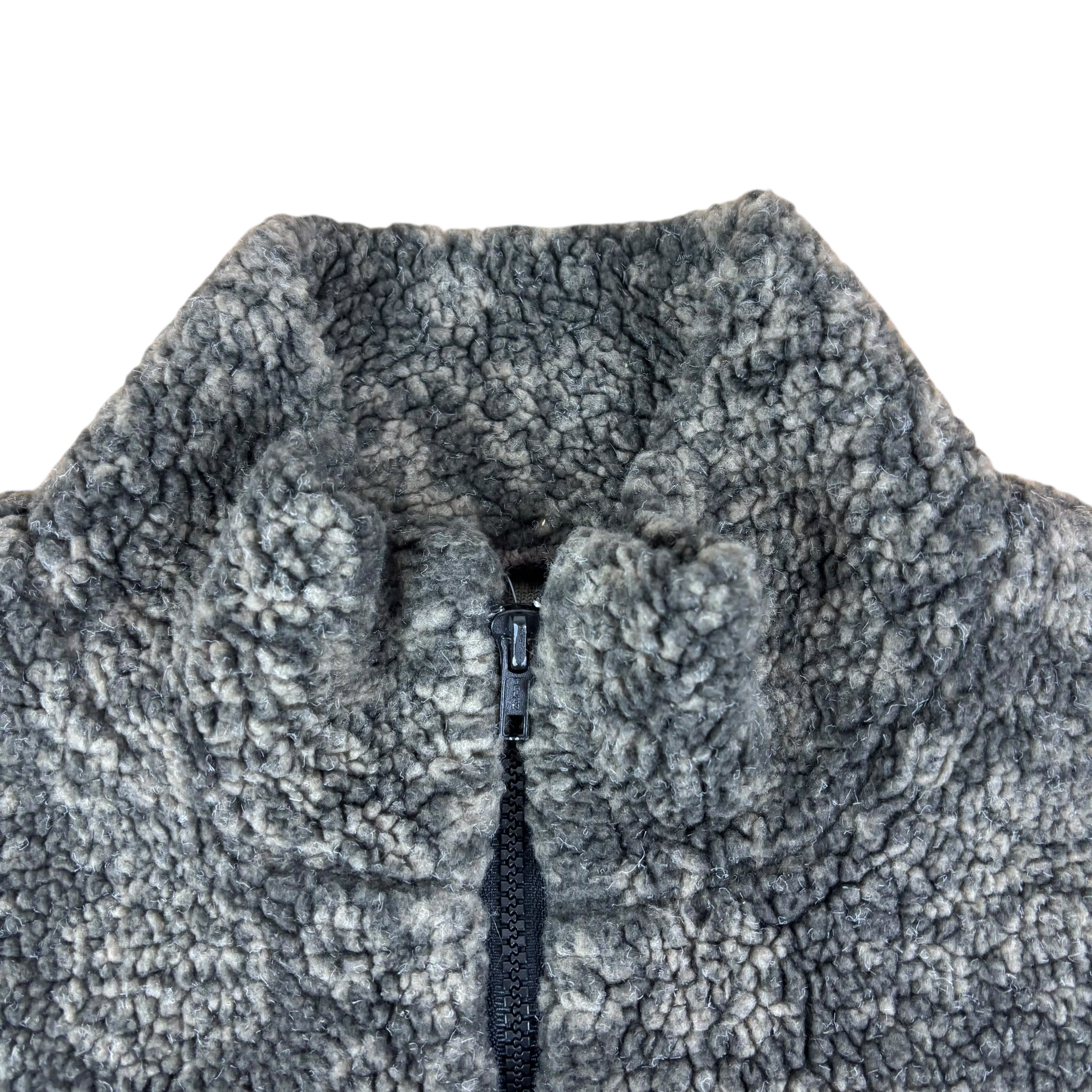 Vinatge Brown Pattern Fleece Gilet (Women’s L)