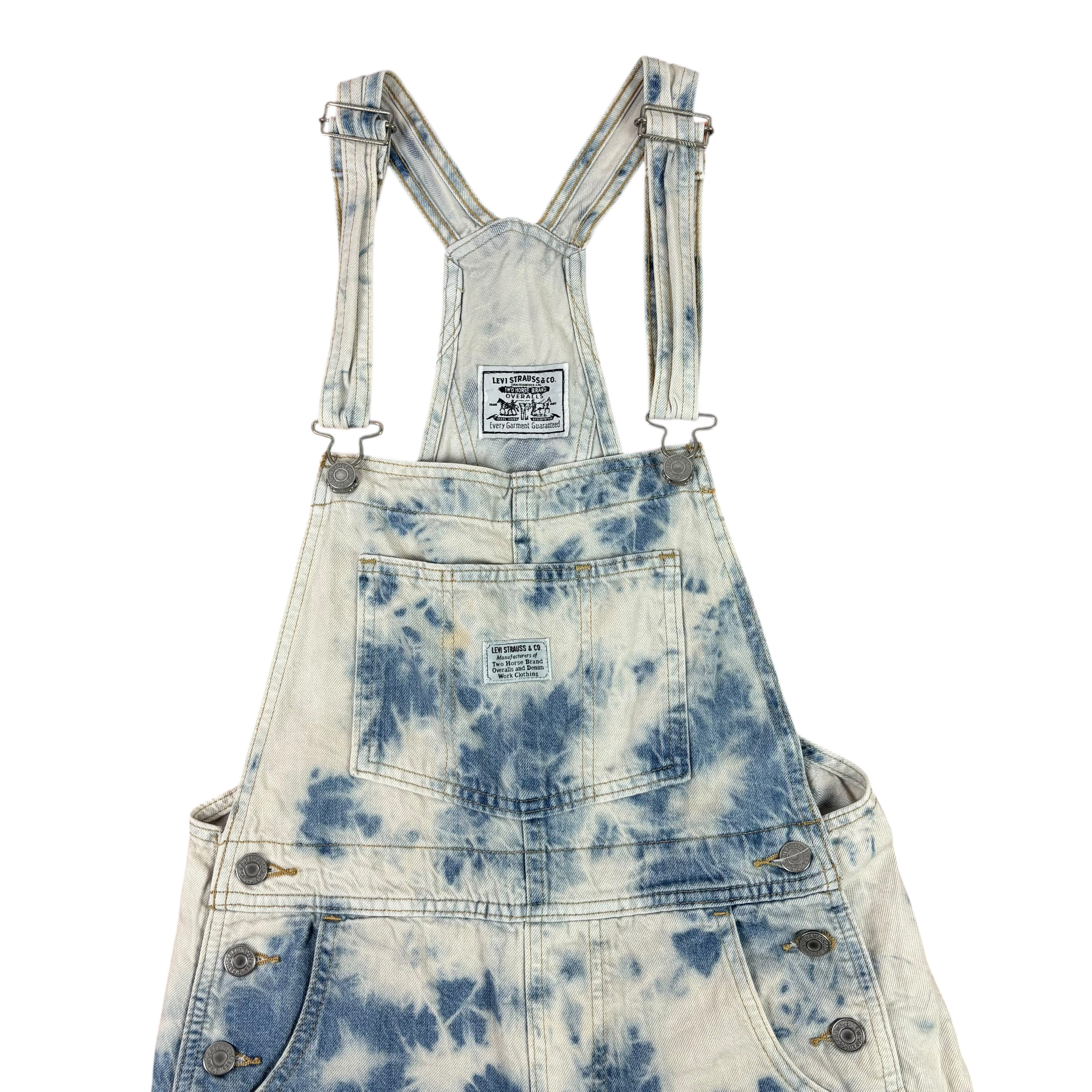 Levi’s Bleach-Dyed Denim Dungarees (Women’s XS)