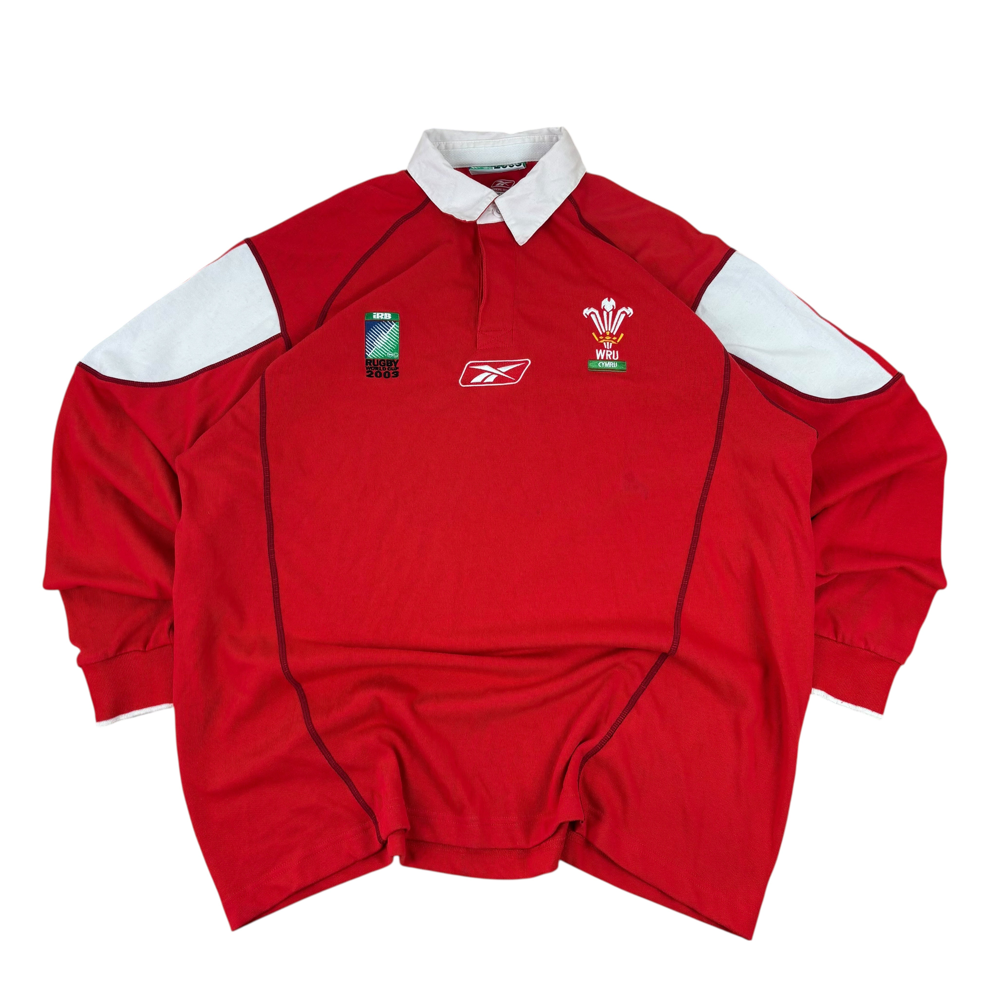 Reebok Wales Rugby 2003 Rugby World Cup Jersey (L)